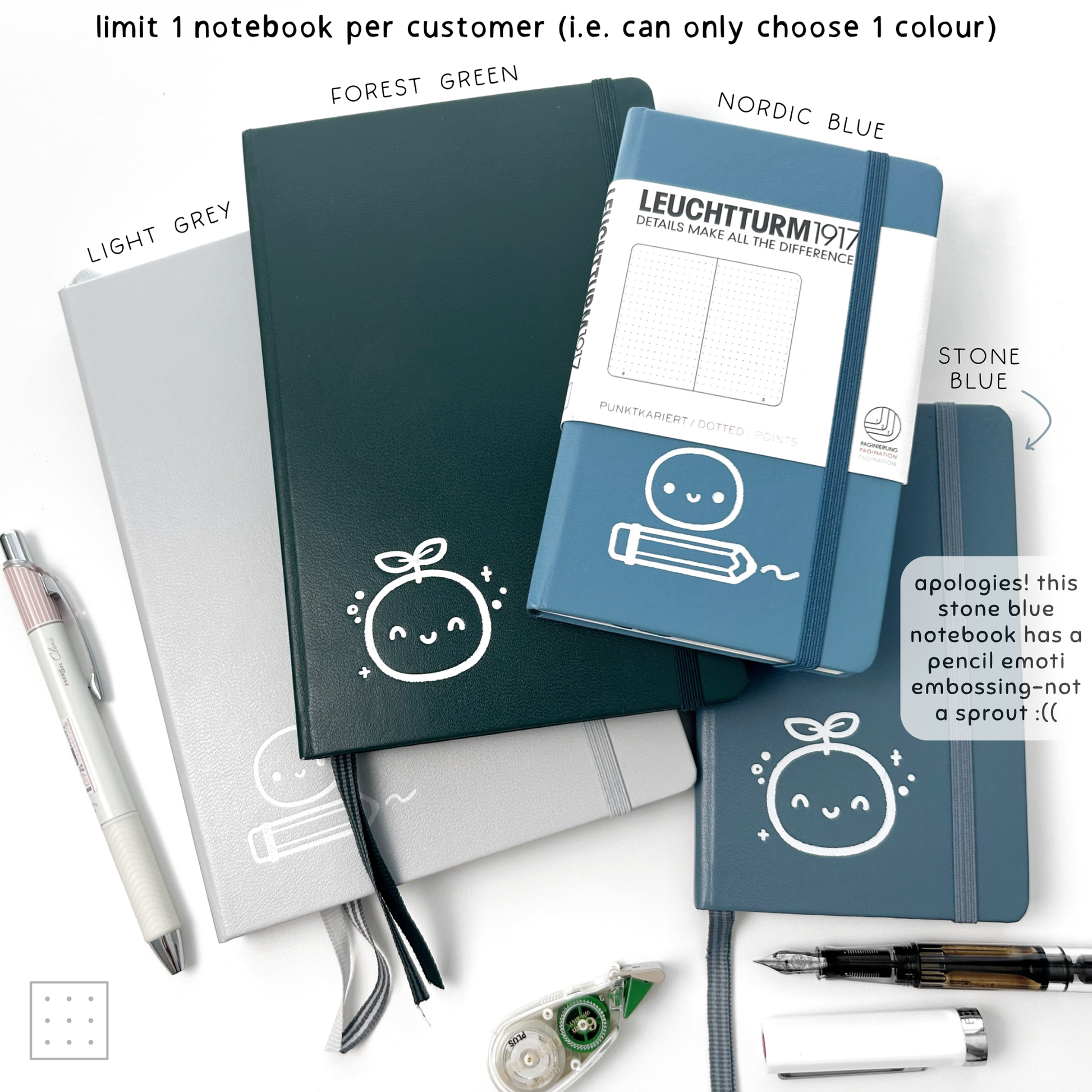 Emoti Leuchtturm1917 Notebooks (1 notebook per customer)