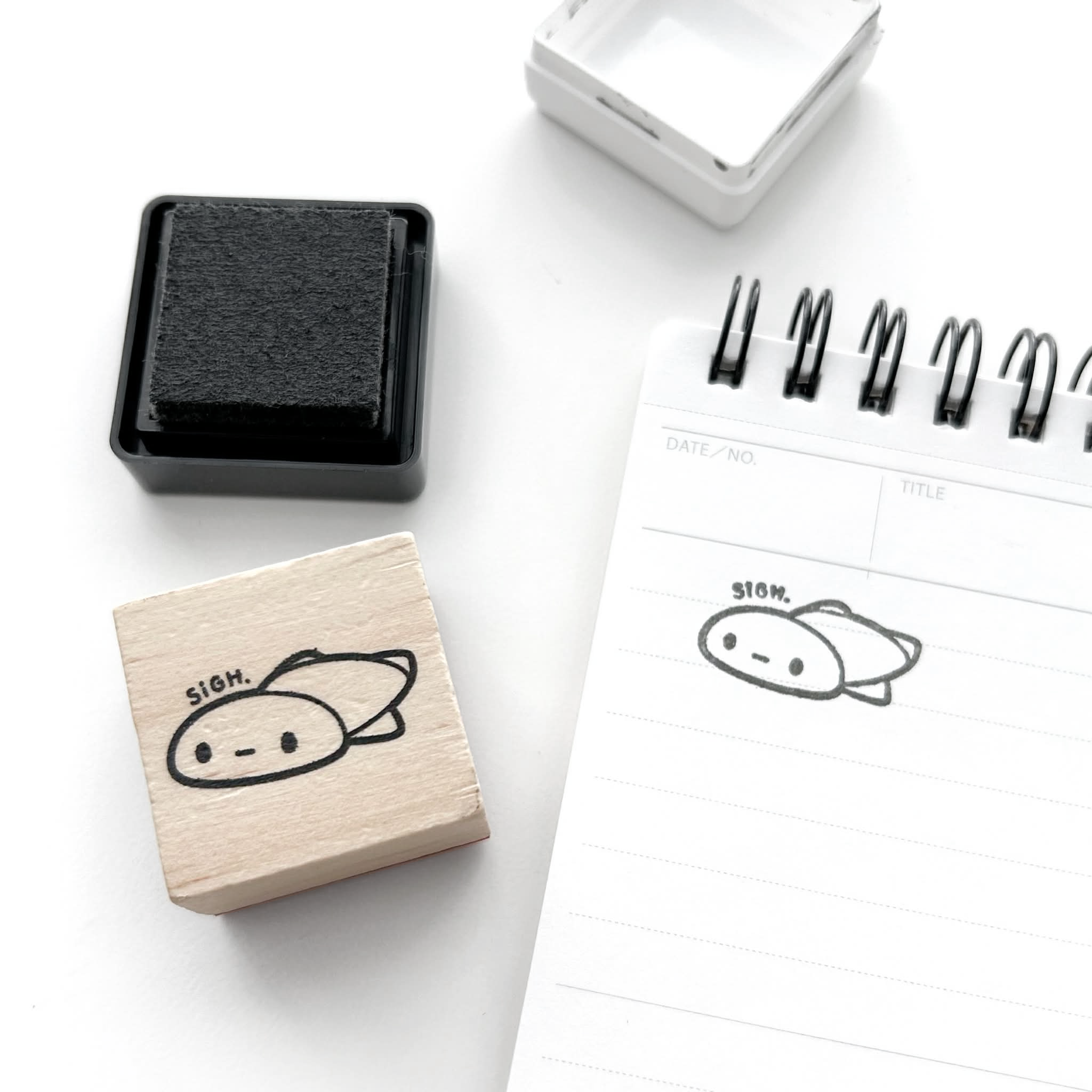 Sigh. - Wooden Stamp