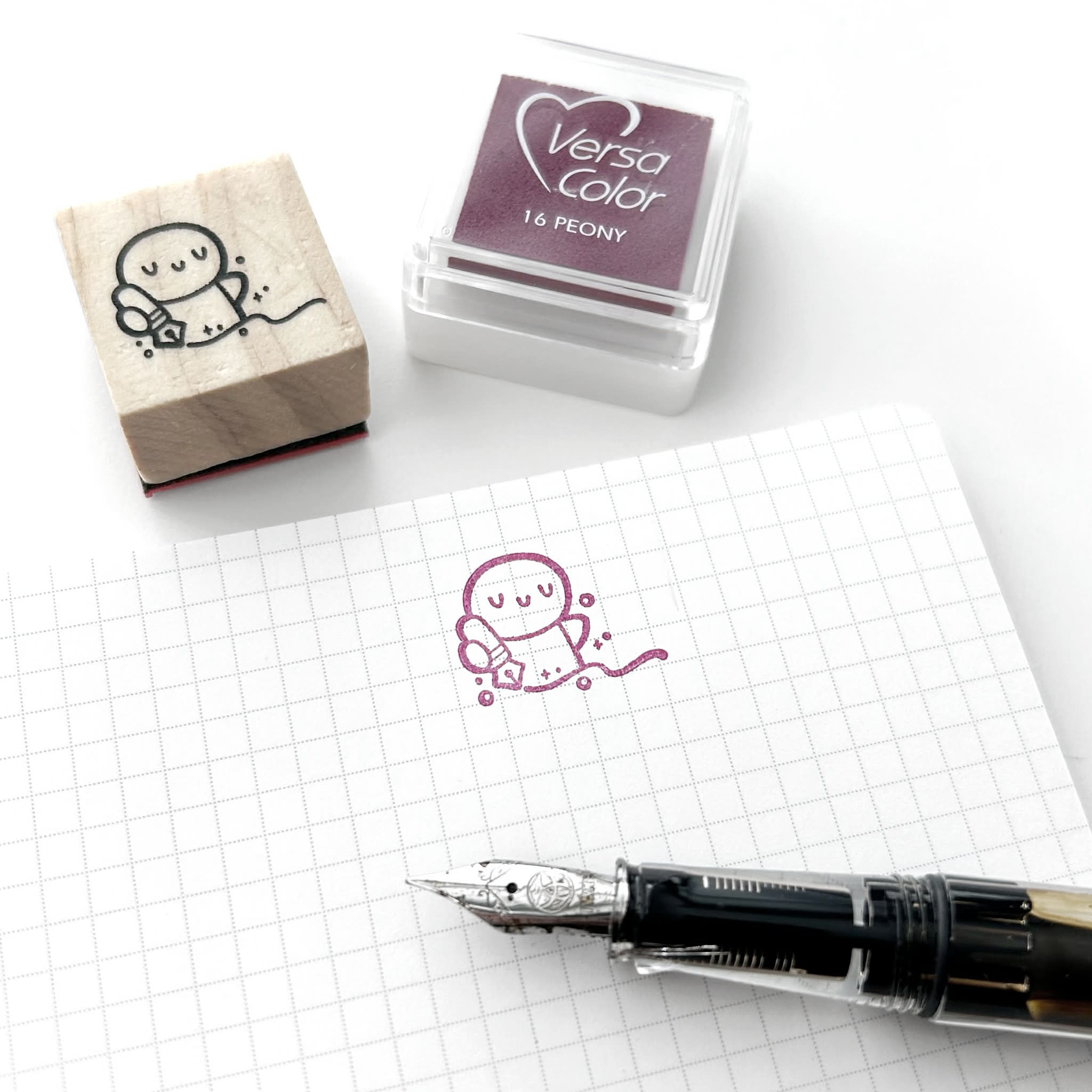 Sparkly Scribbles - Wooden Stamp