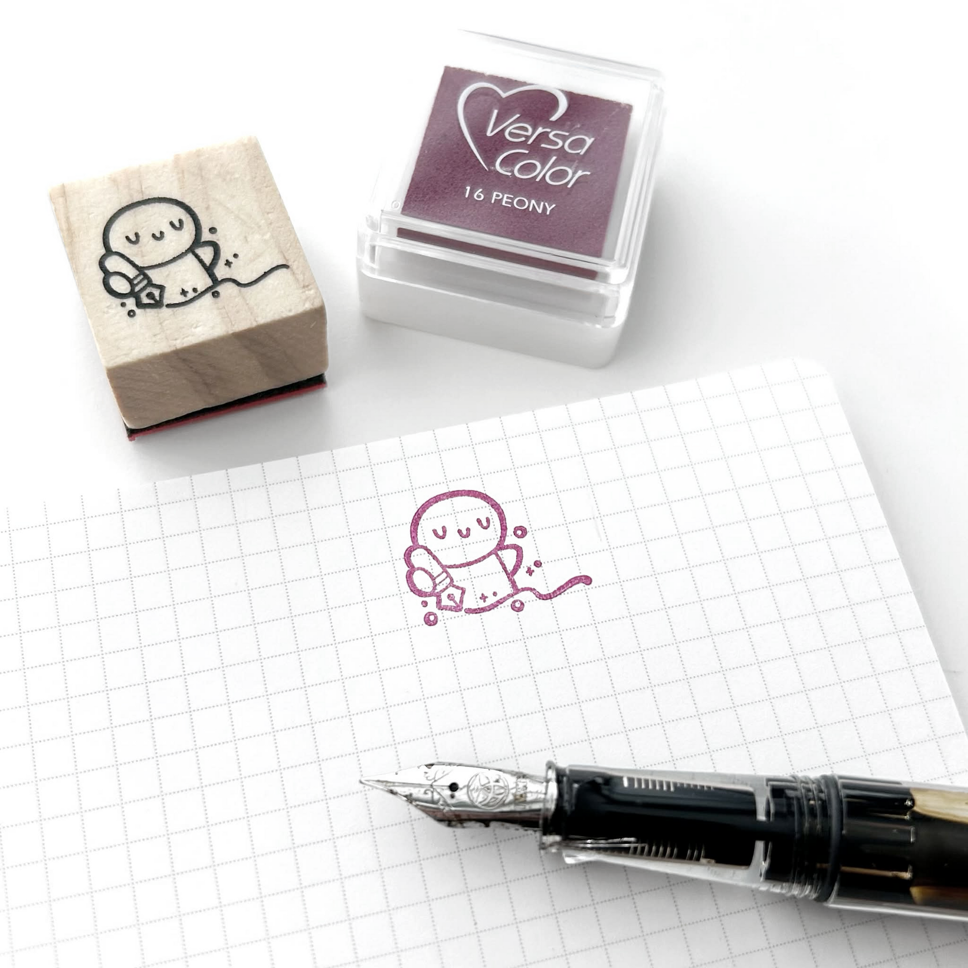 Sparkly Scribbles - Wooden Stamp