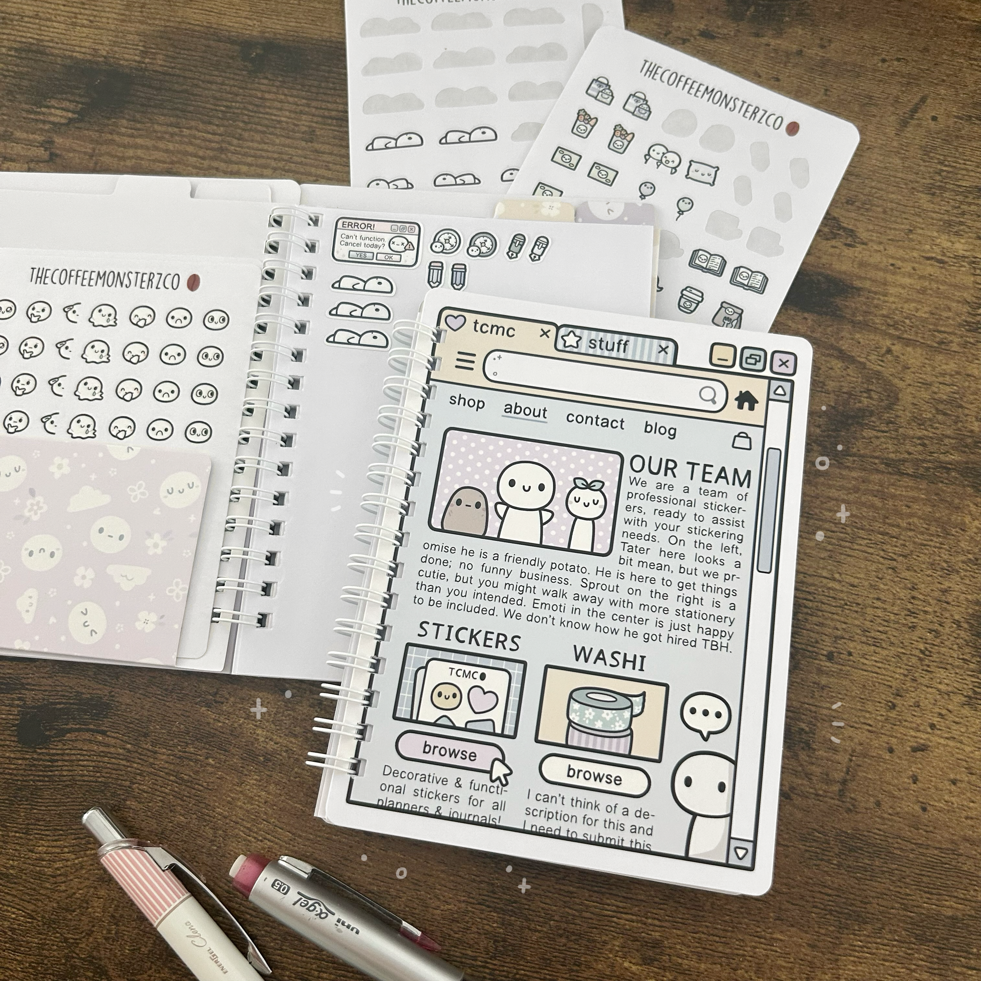 Webpage - Reusable Sticker Book