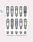 Fountain Pens & Inks - Sticker Seals