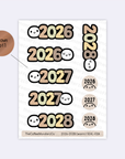 2026, 2027, 2028 - Sticker Seals
