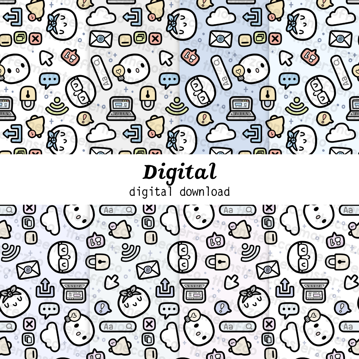 Digital Paper Patterns (Digital File)