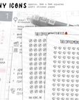 Tiny Icons - Symbols (washi paper)