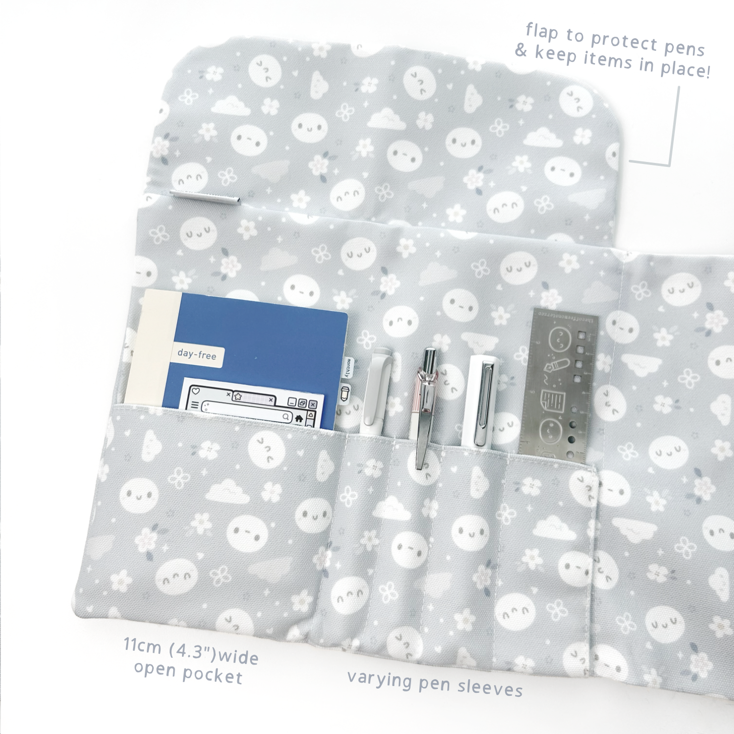 Grey Area - Tri-Fold Pouch