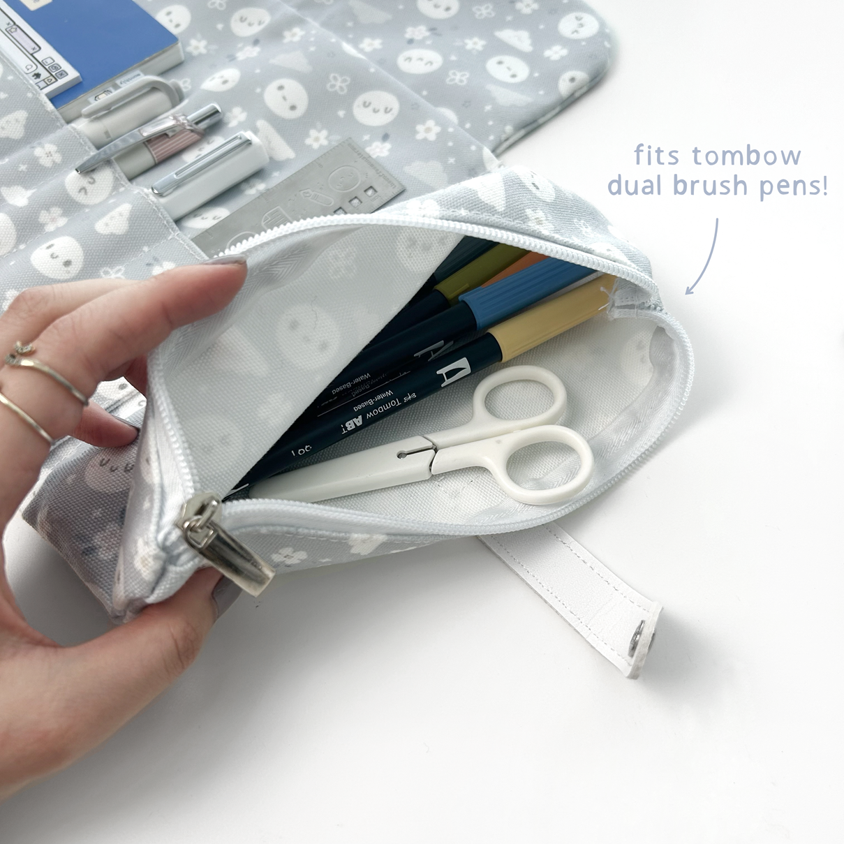 Grey Area - Tri-Fold Pouch