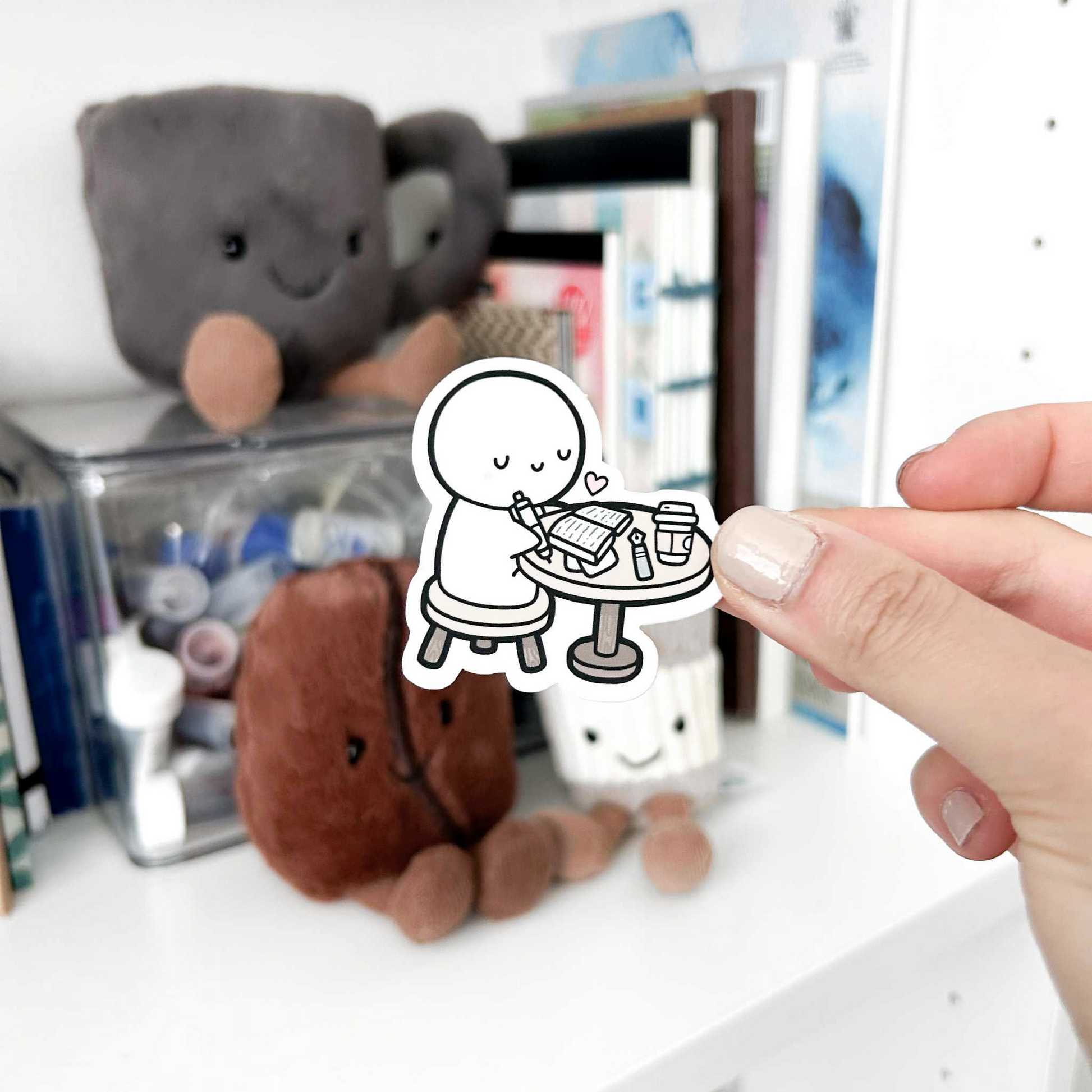 Cafe Work - Vinyl Sticker