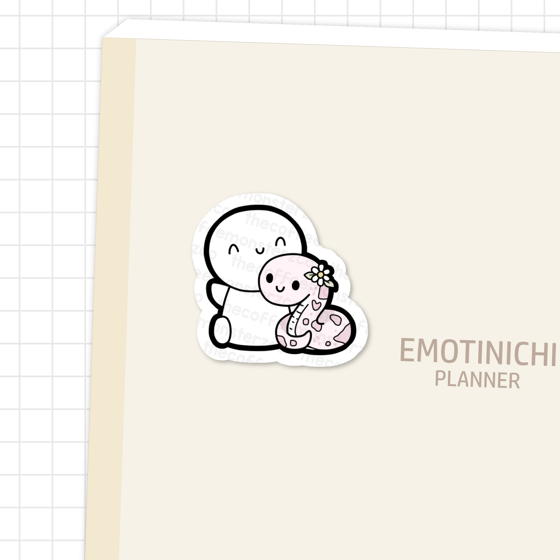 Year Of The Snake Emoti - Vinyl Sticker