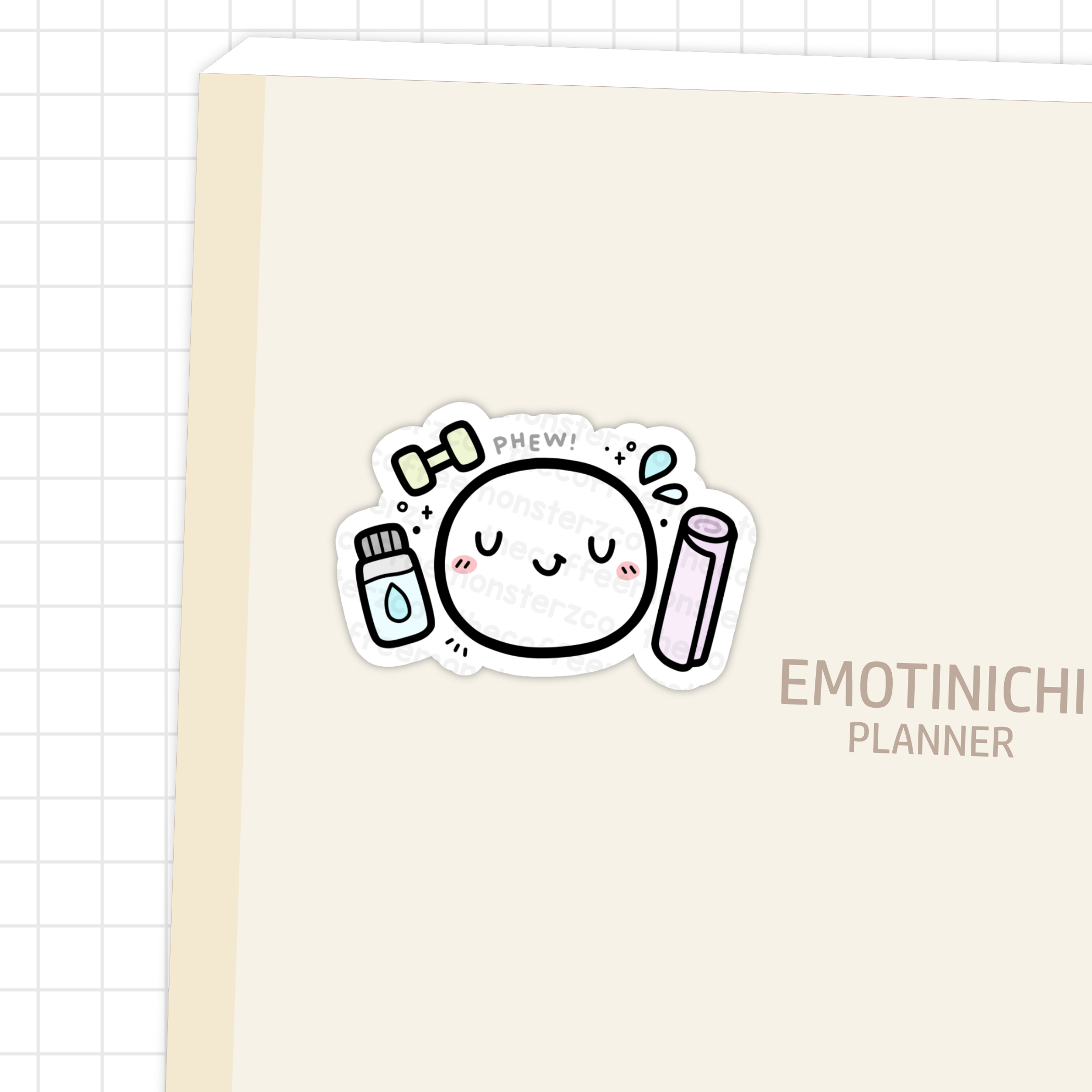 Phew, A Good Workout - Vinyl Stickers