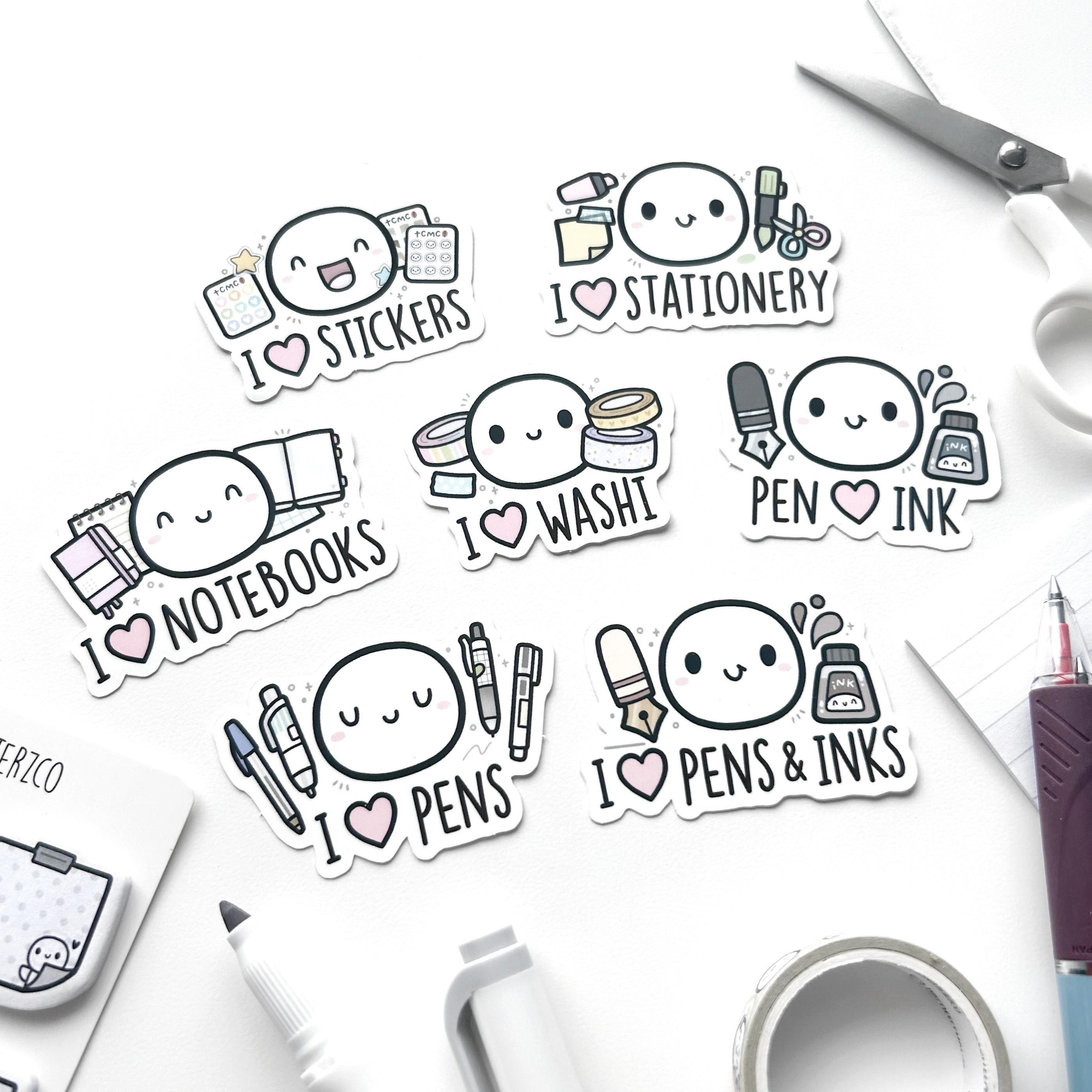 I Heart Stationery - Vinyl Sticker