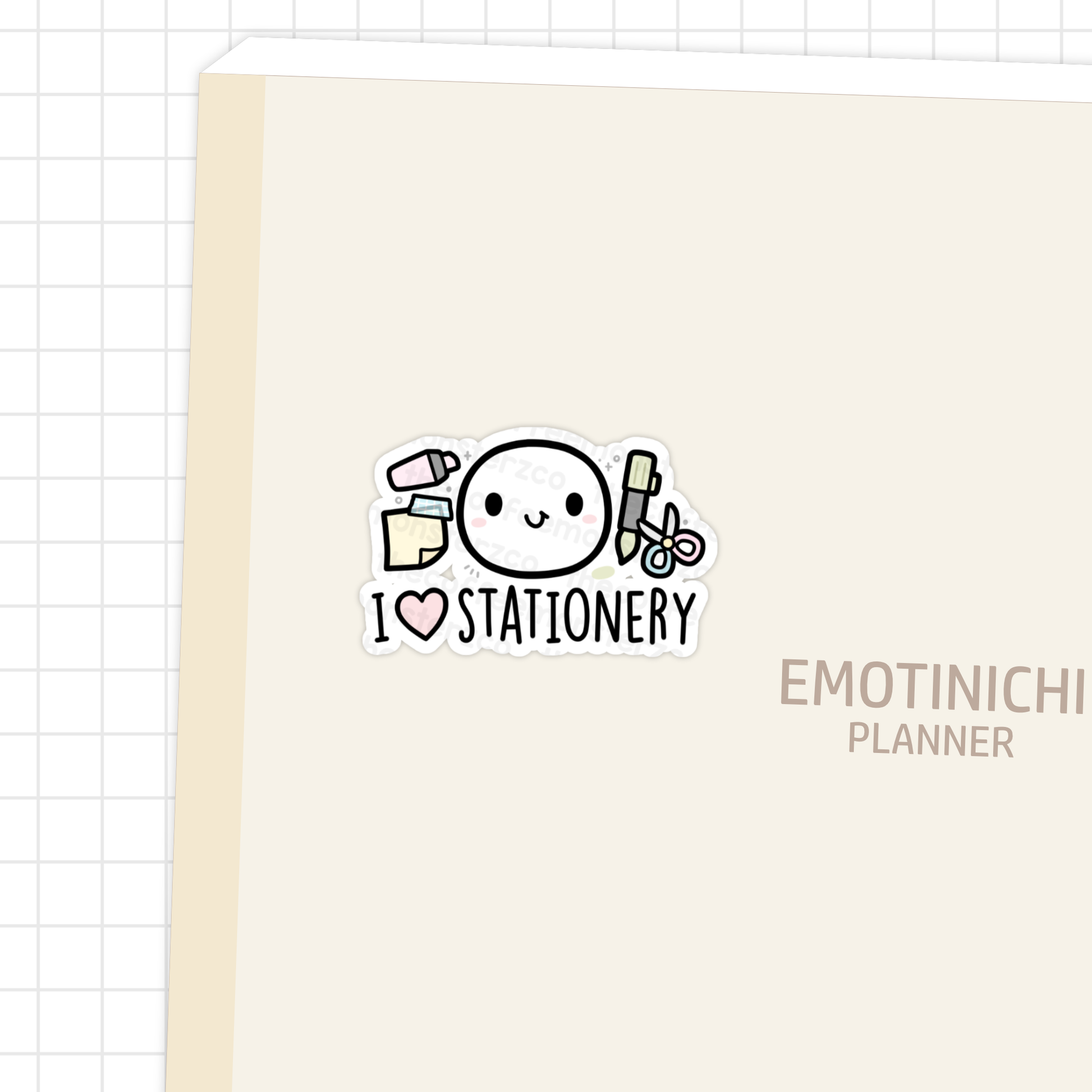 I Heart Stationery - Vinyl Sticker