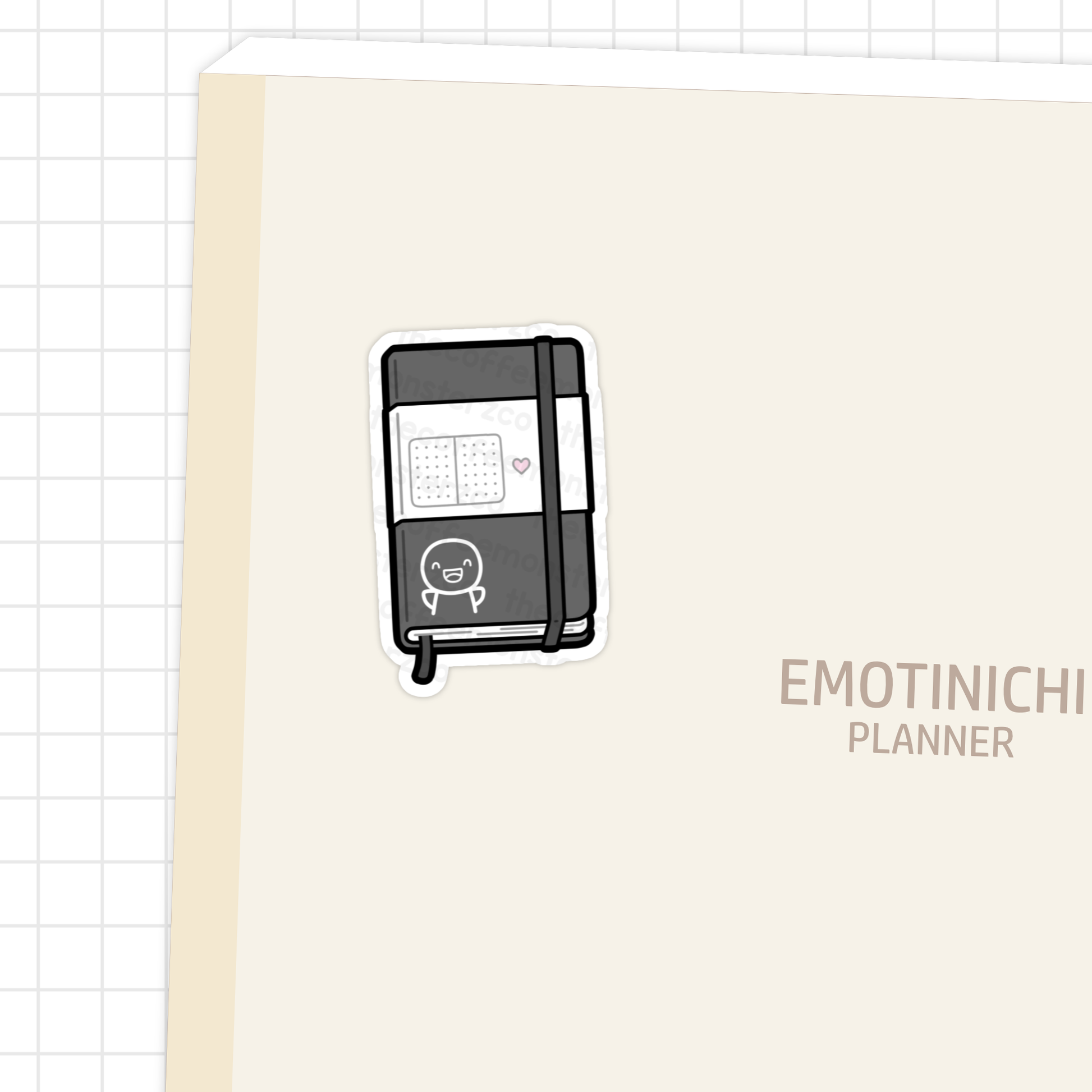 Black Notebook - Vinyl Sticker