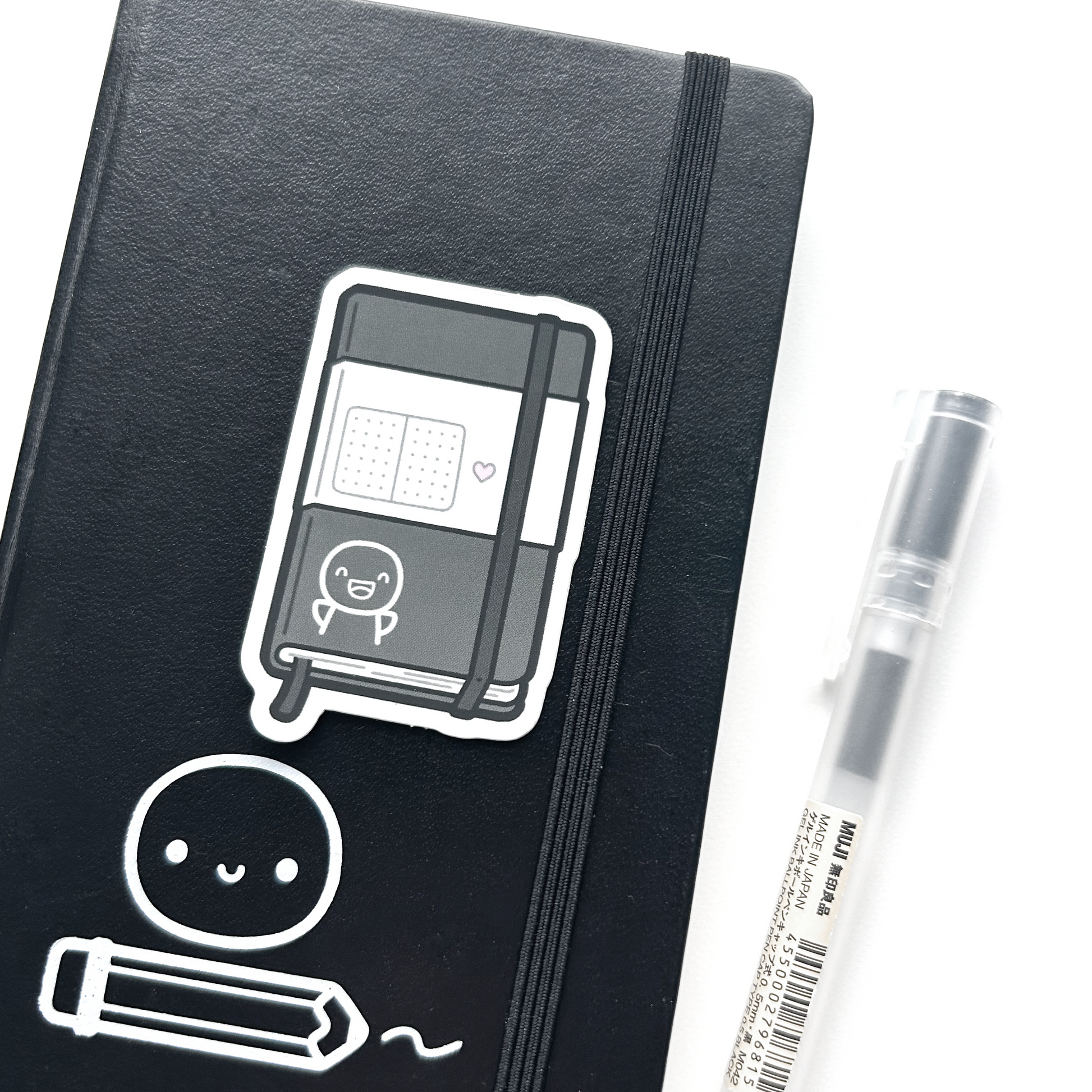 Black Notebook - Vinyl Sticker