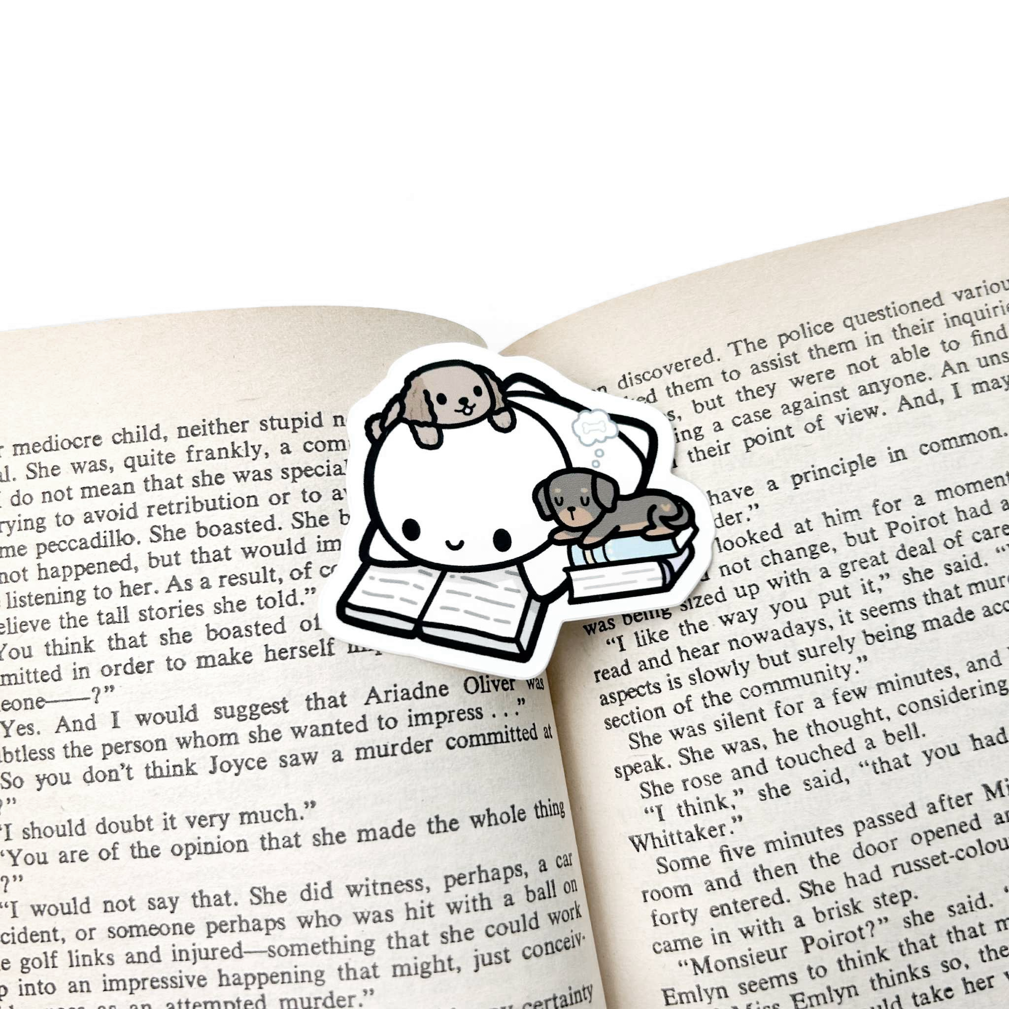 Dogs & Reading - Vinyl Sticker