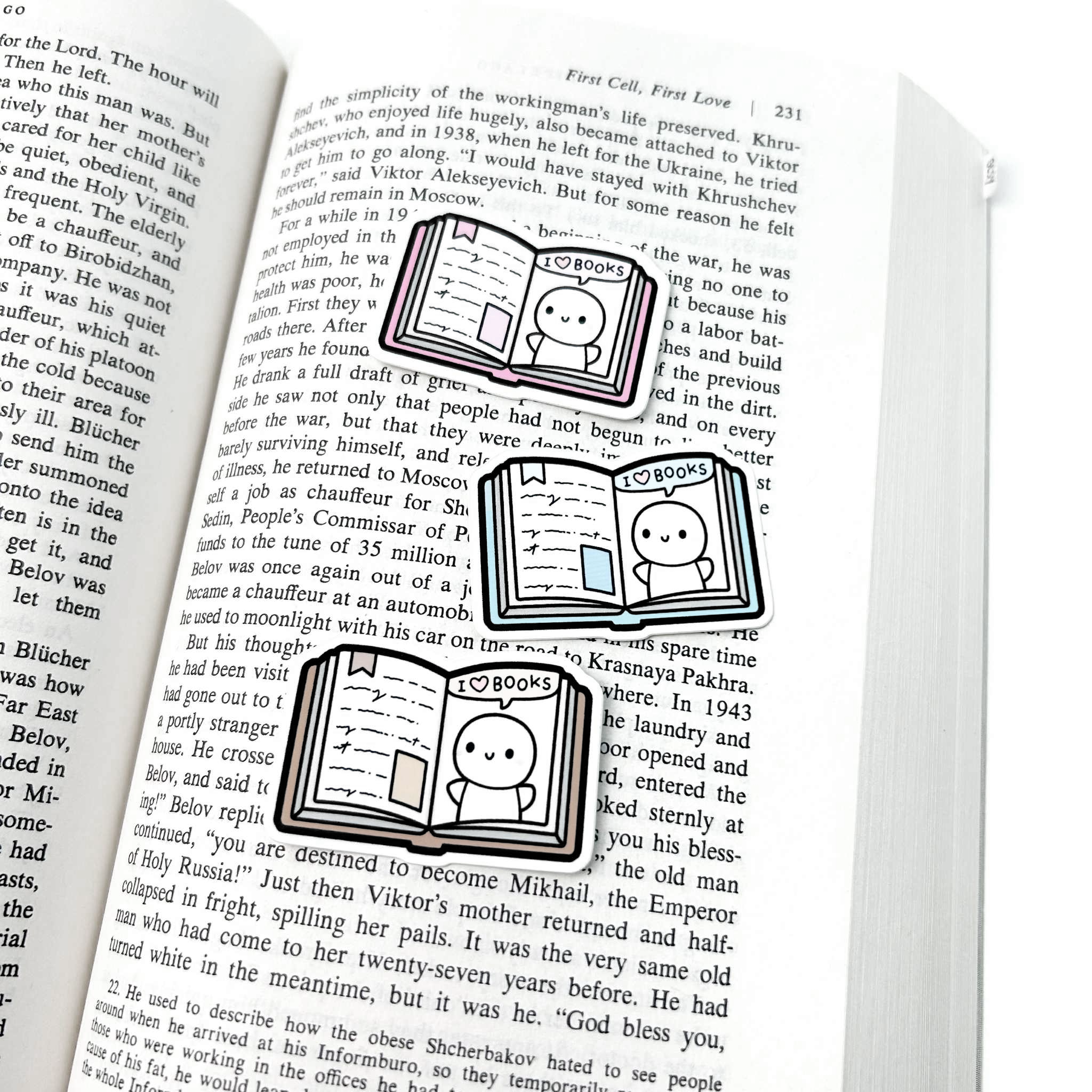 I Heart Books - Vinyl Stickers