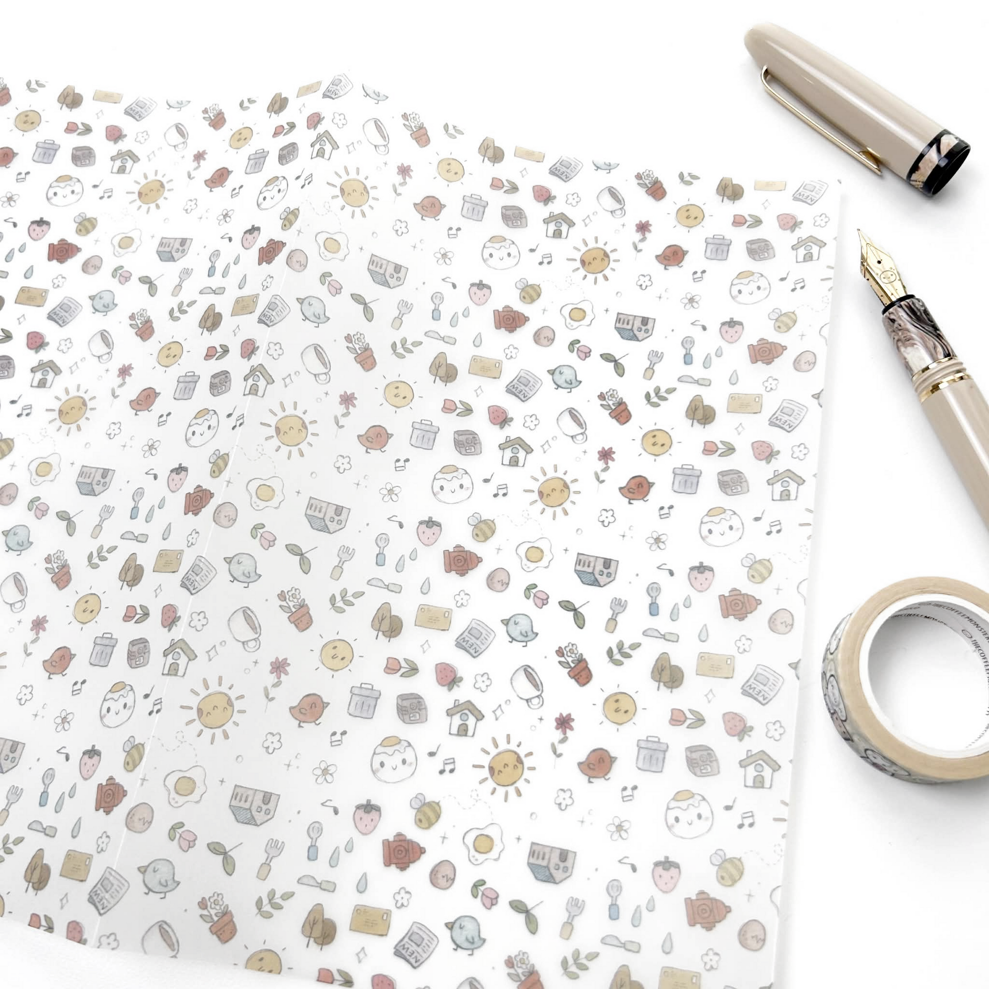 Sunday Morning - Vellum Paper (1 per customer)