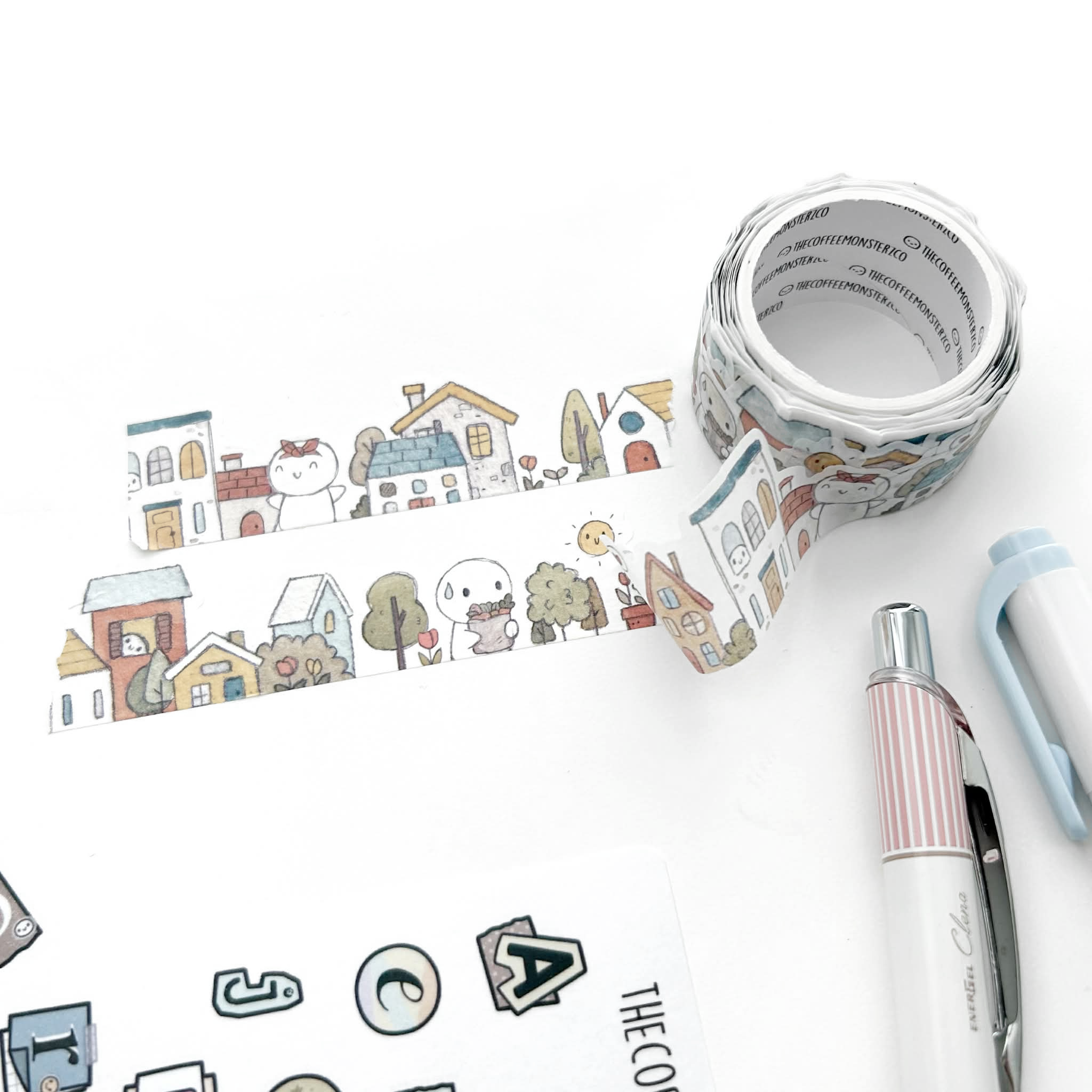 A Sunny Neighbourhood Die-Cut Washi Tape - 24mm