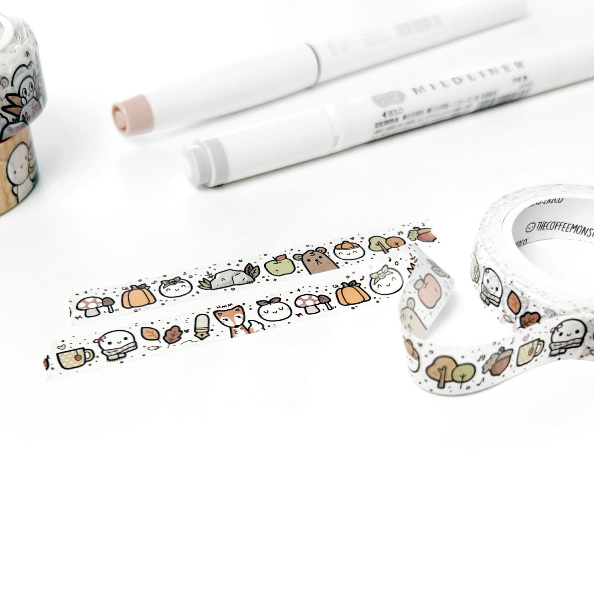 Autumn Doodles Washi Tape - 10mm