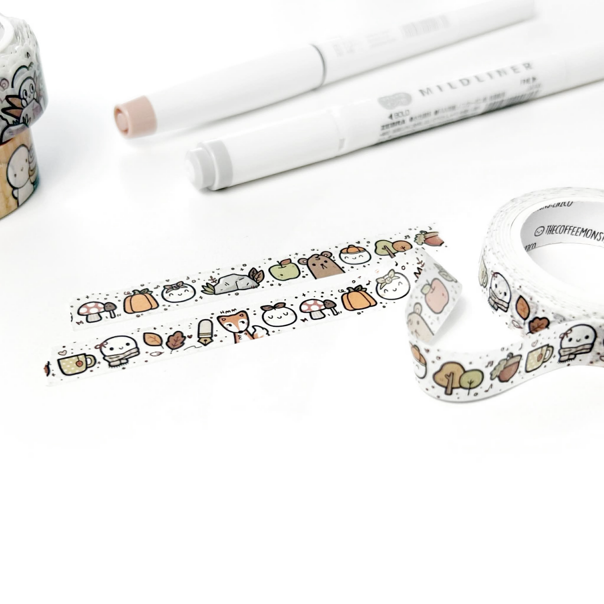 Autumn Doodles Washi Tape - 10mm