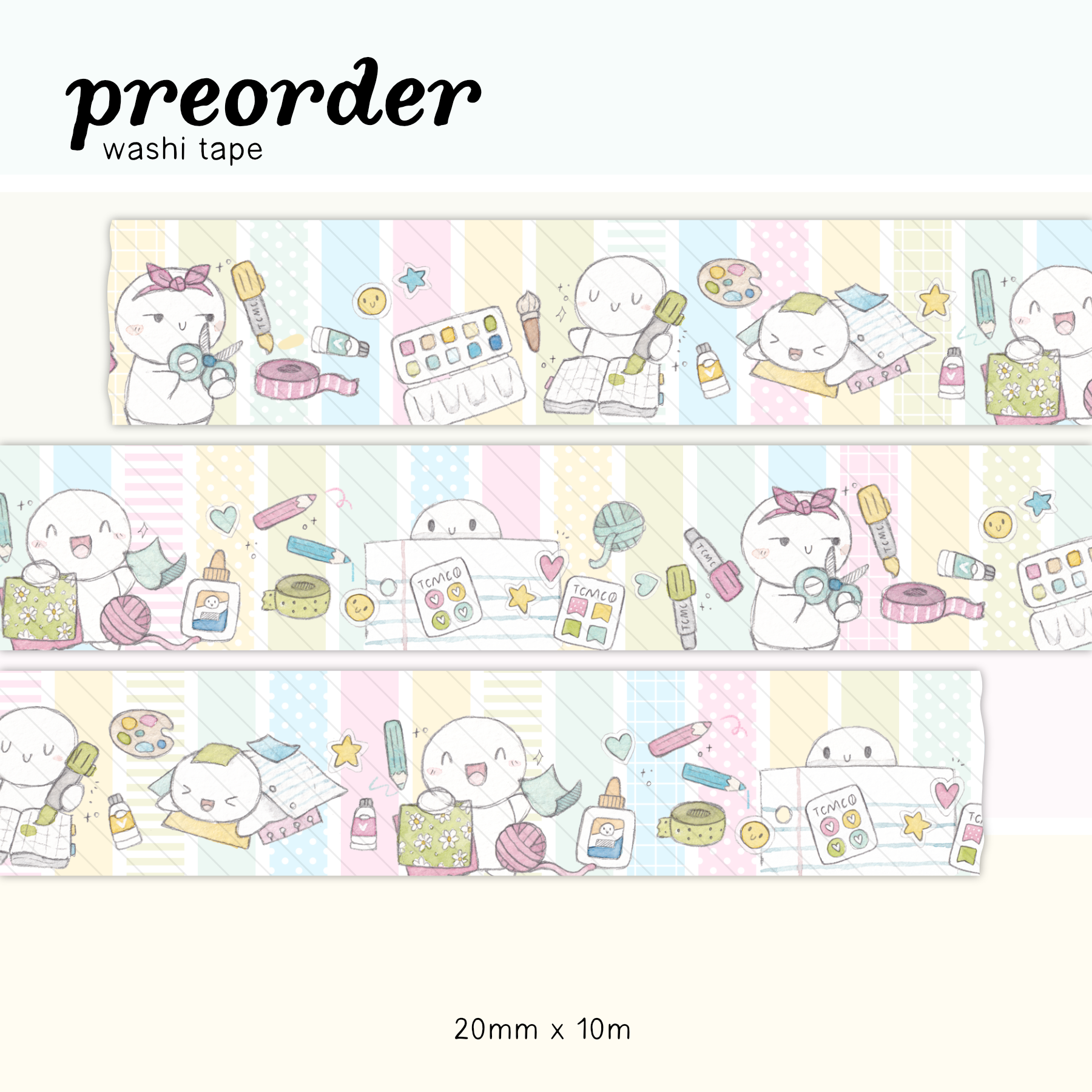 Colourful Crafts Washi Tape - 20mm