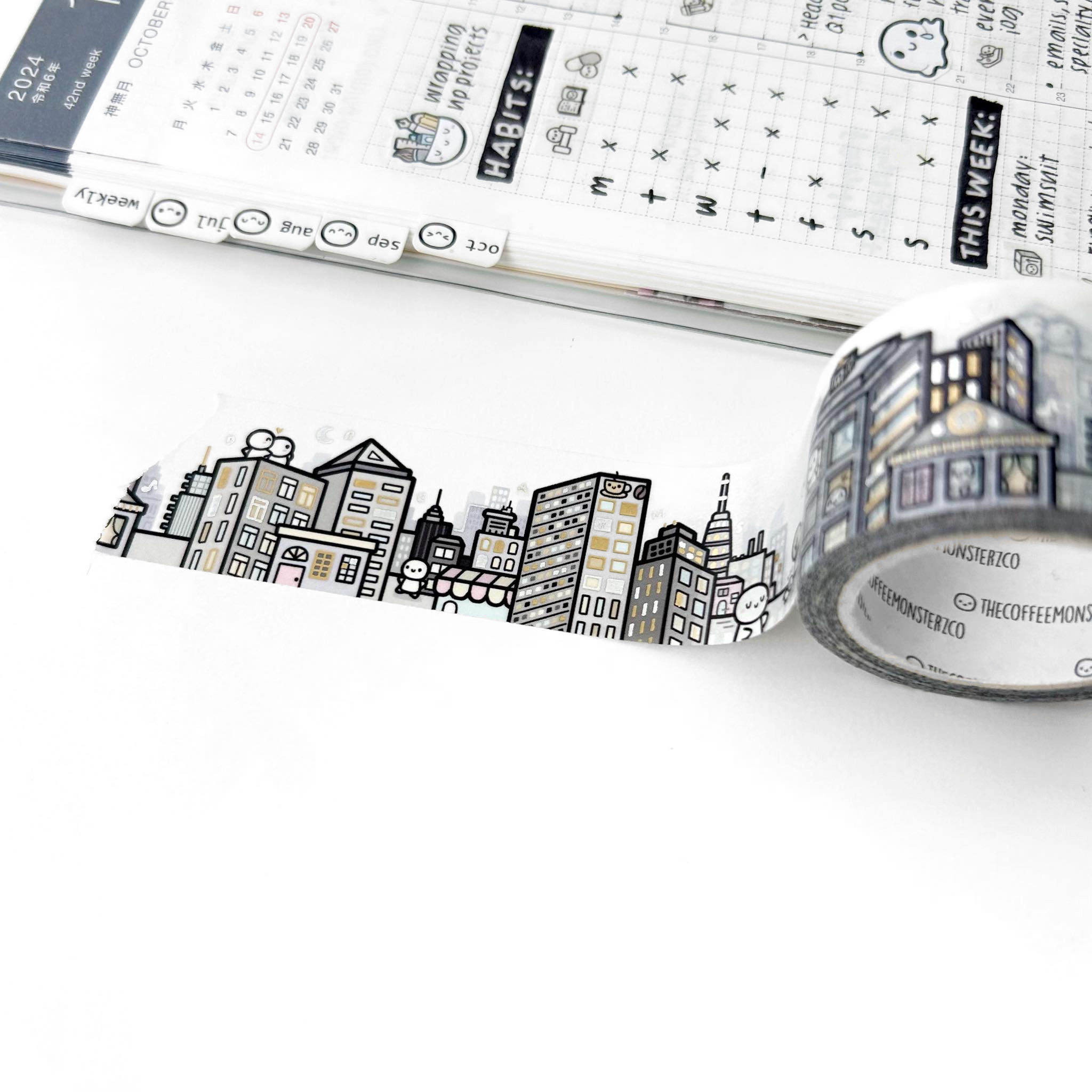 Concrete Jungle Washi Tape - 1"