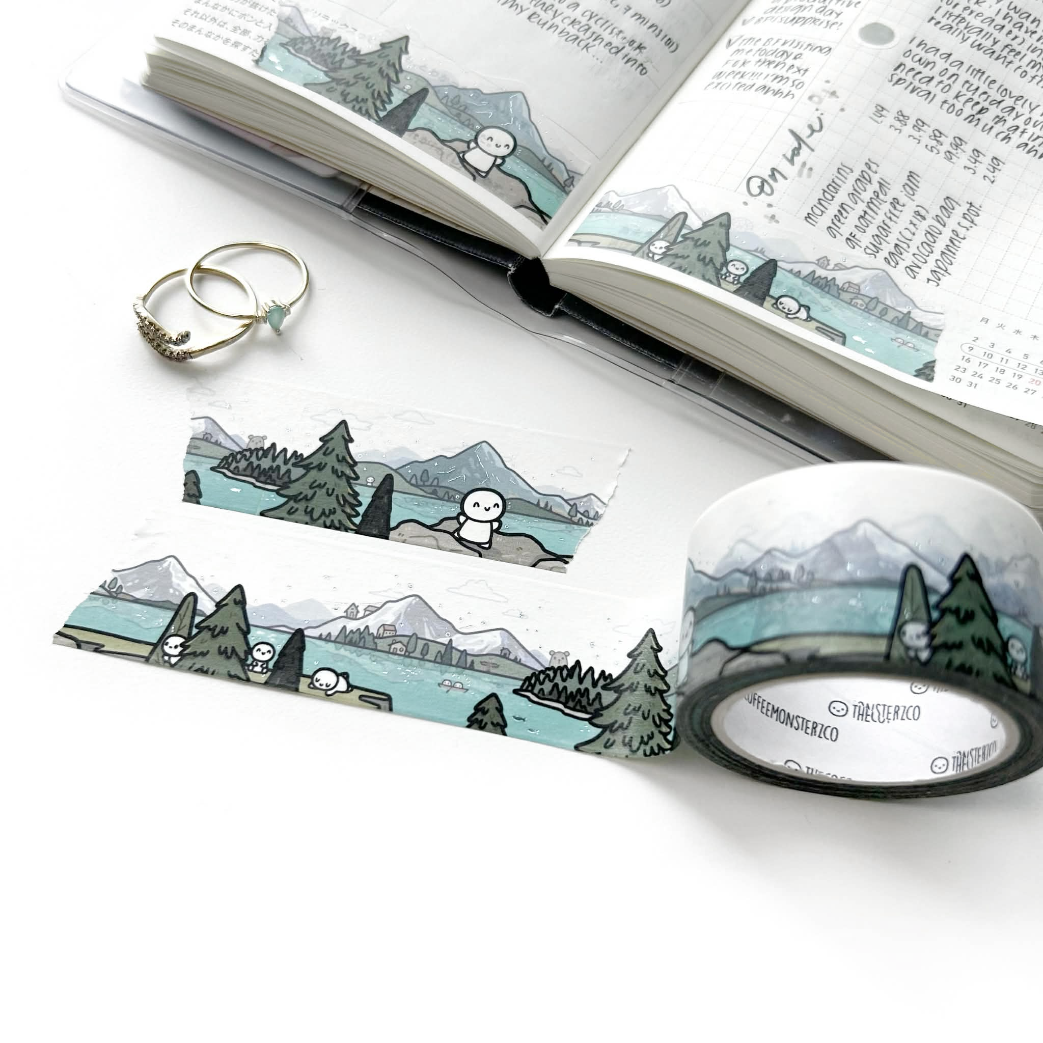 Emotis in British Columbia Washi Tape - 1” (limit 1 per customer)
