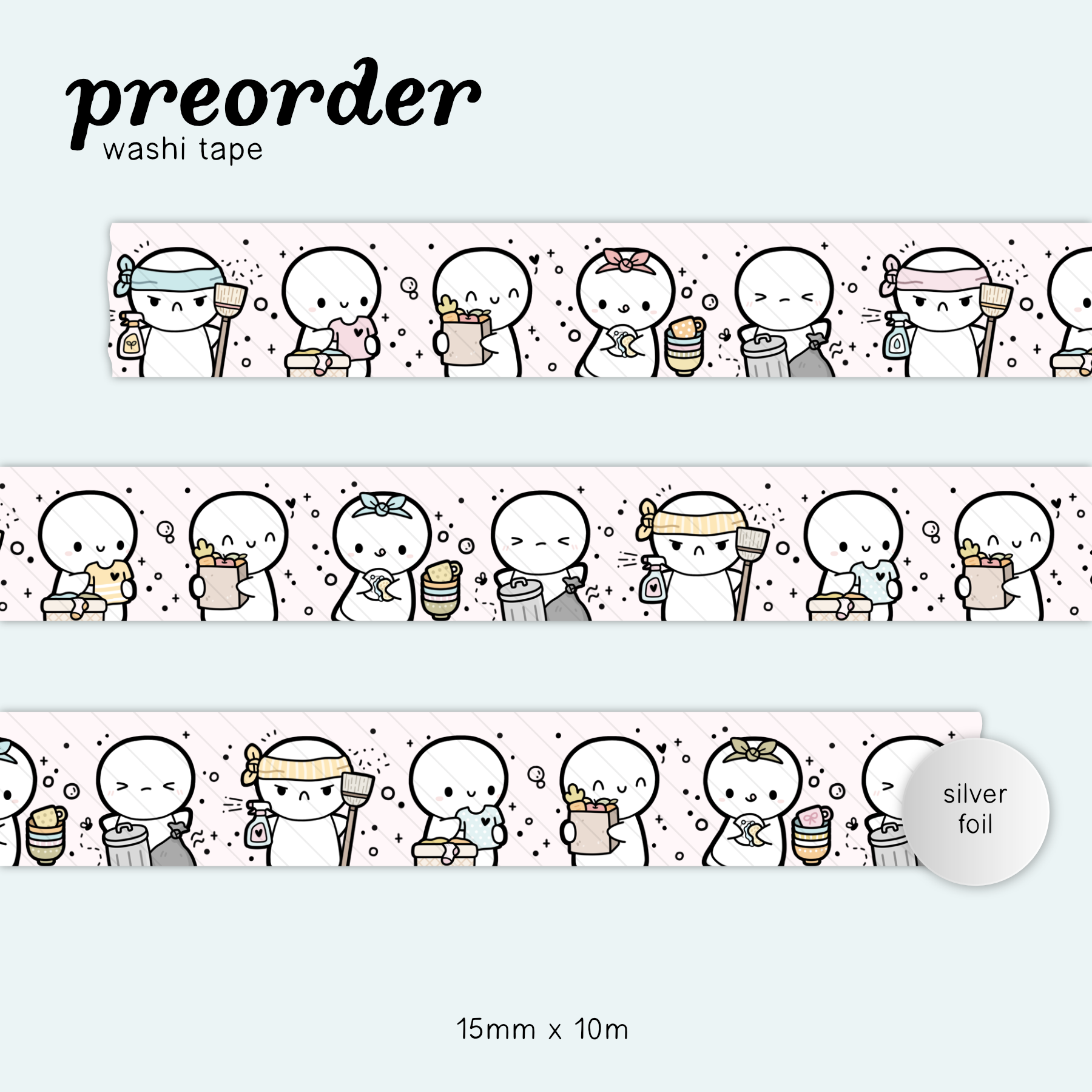Little Chores 3.0 Washi Tape - 15mm