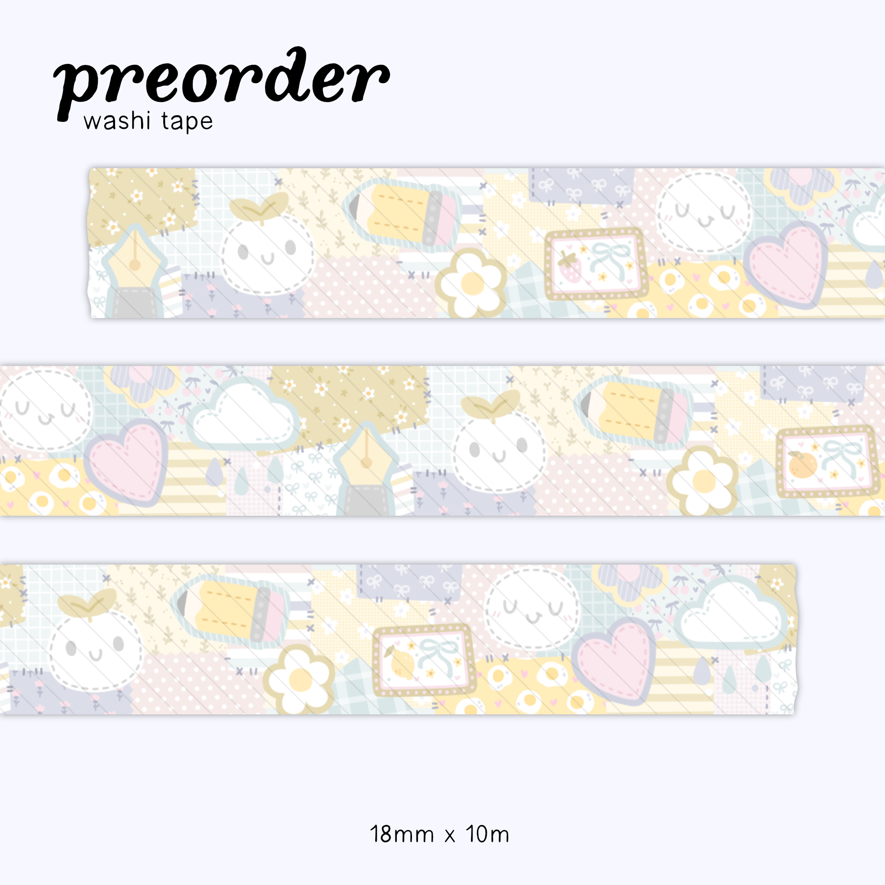 Patchwork: Funky Spring Washi Tape - 18mm