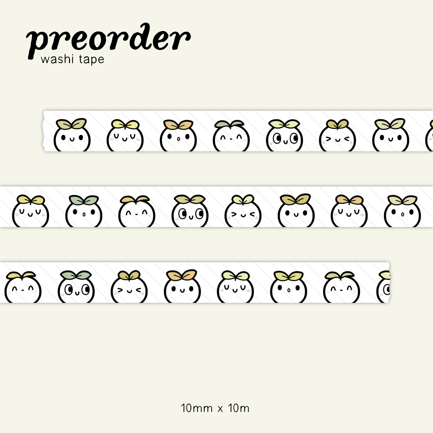 Little Sprouts 2.0 Emoti Washi Tape - 10mm
