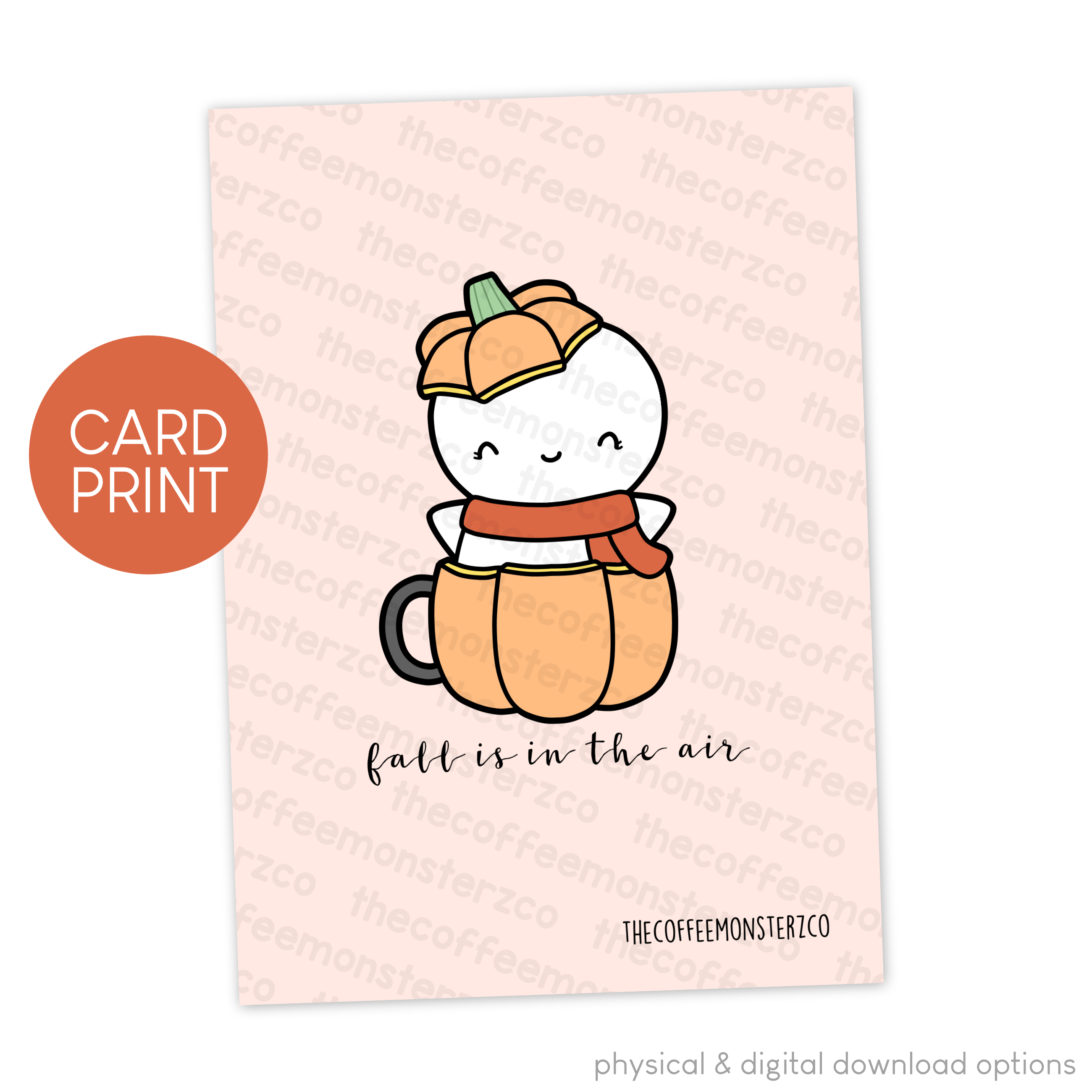 Fall is in the Air - Card Print