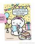 I Just Want Stationery - Card Print