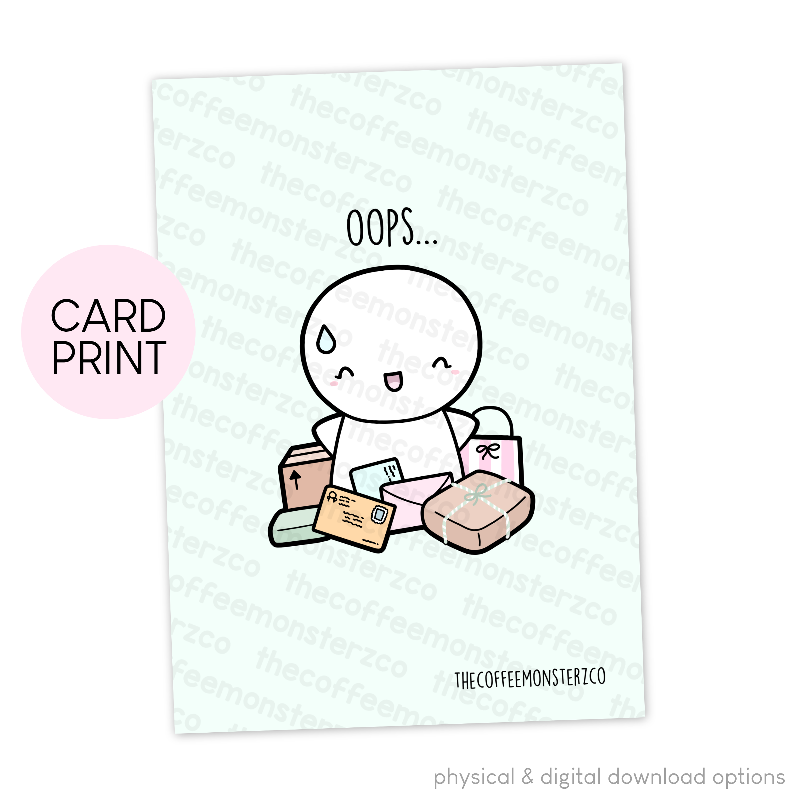 Oops... - Card Print
