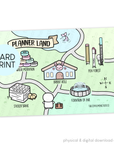 Planner Land - Card Print