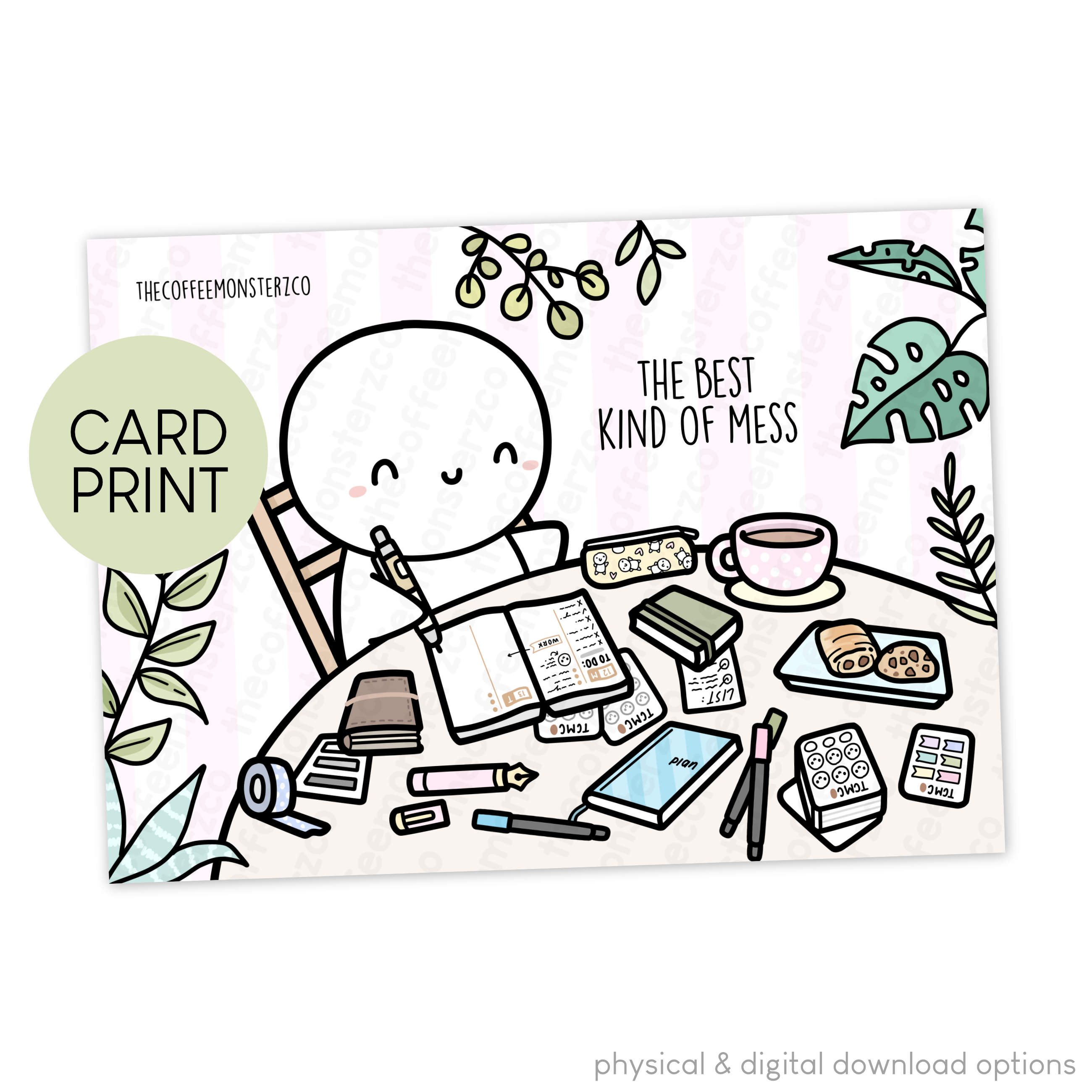 Planner Mess - Card Print