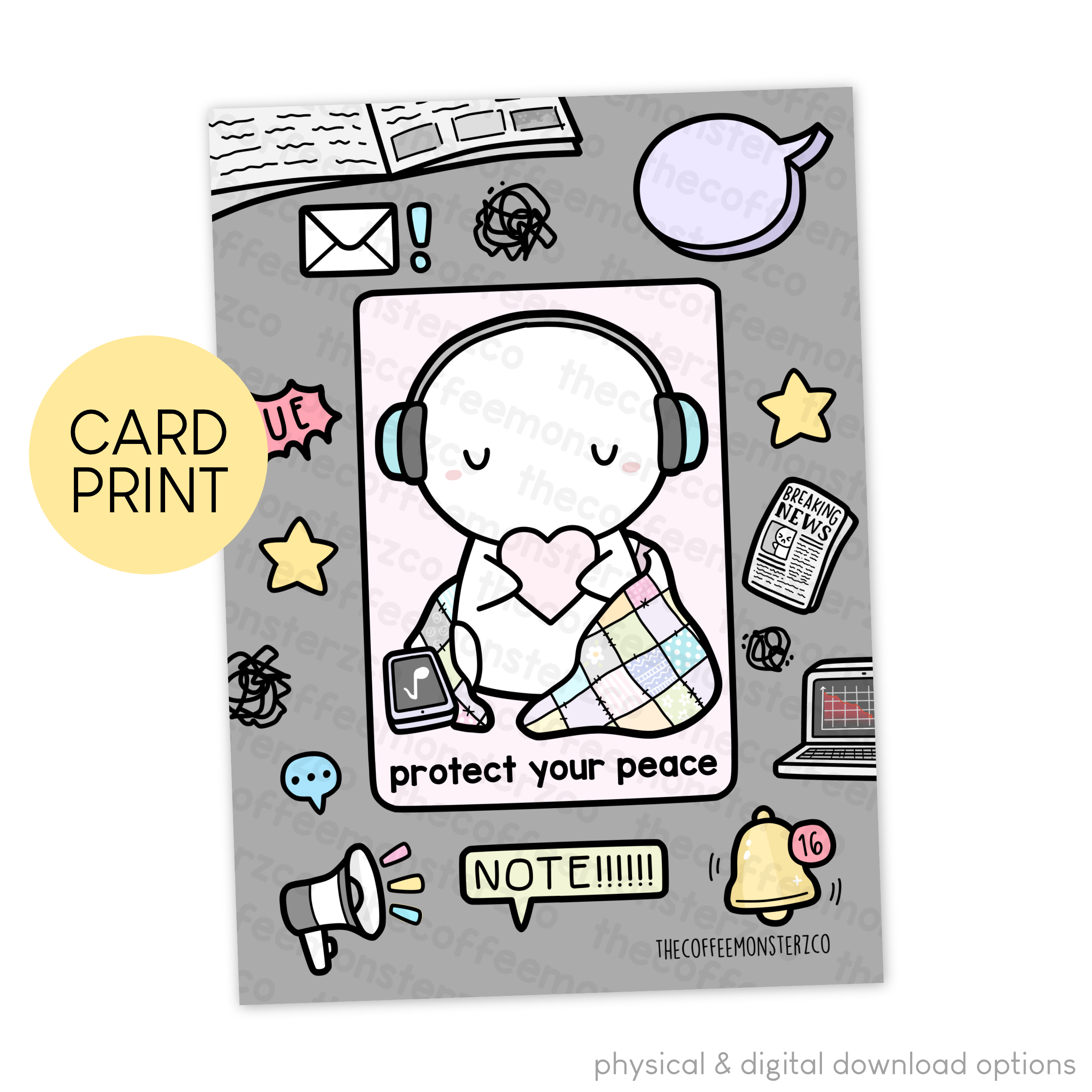Protect Your Peace - Card Print