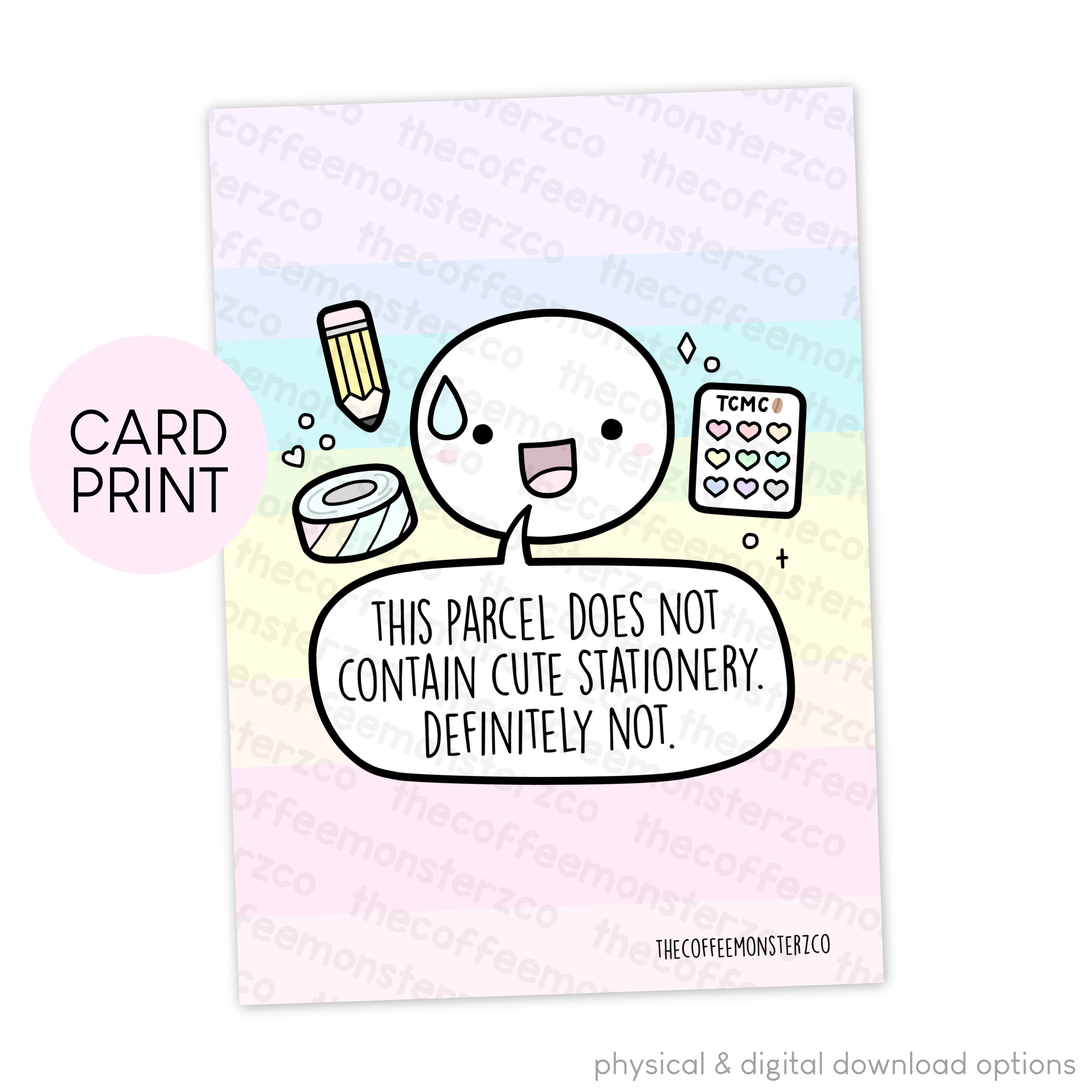 Suspicious Parcel - Card Print