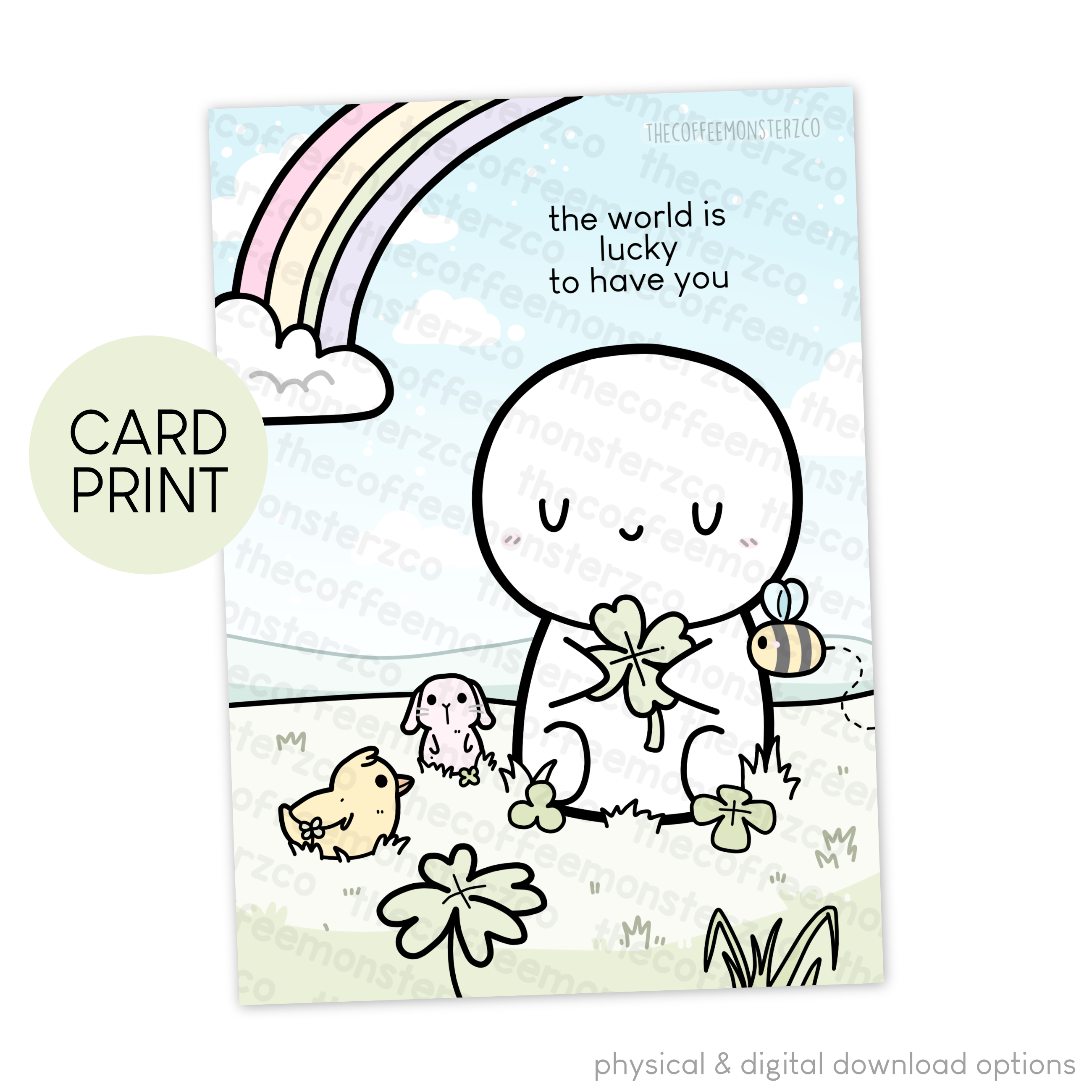 The World Is Lucky To Have You - Card Print