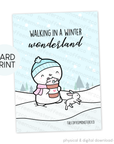 Walking in a Winter Wonderland - Card Print