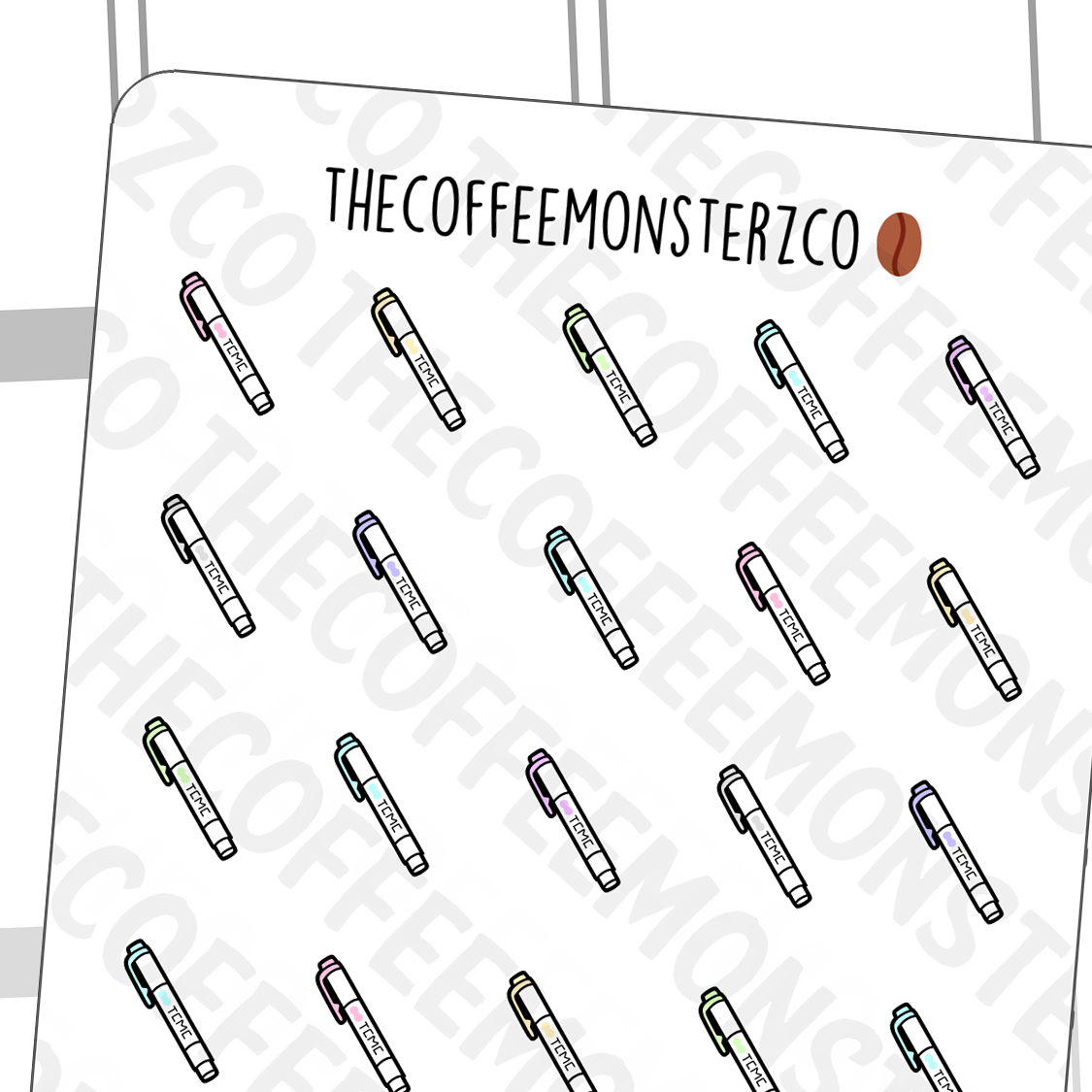 Mildliner Doodles, TheCoffeeMonsterzCo