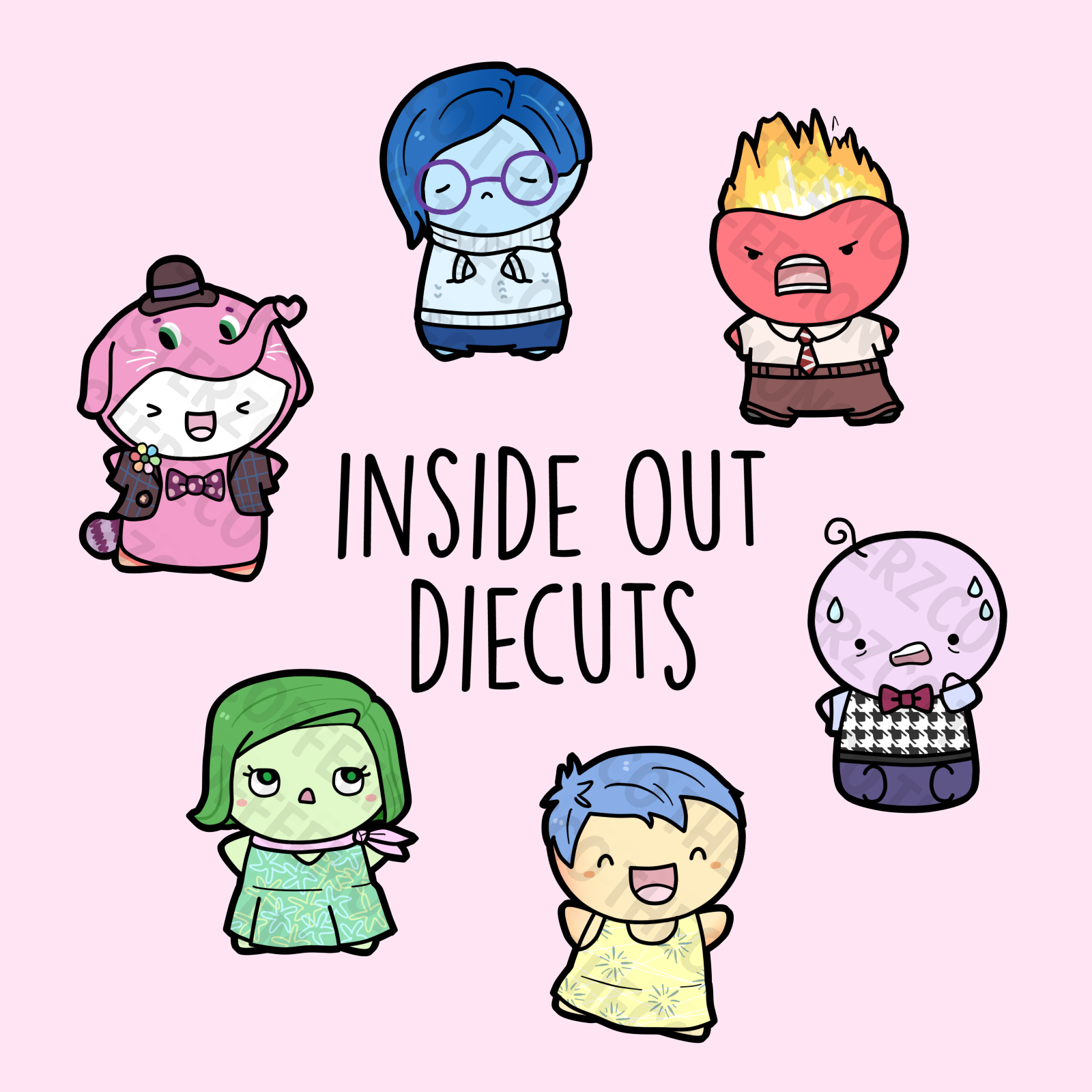 Inside Out Die Cuts - TheCoffeeMonsterzCo