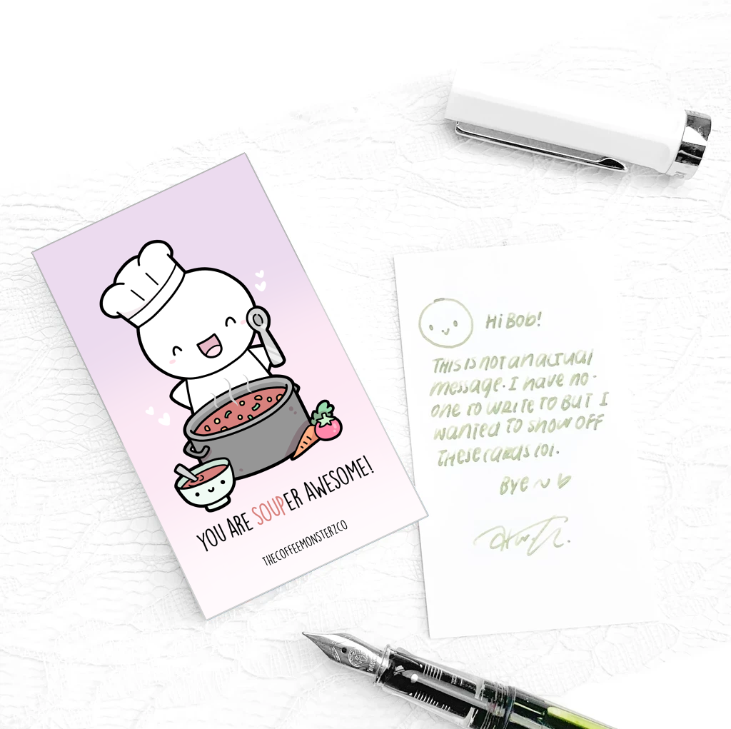 You are SOUPer Awesome (Compliment Card) - TheCoffeeMonsterzCo