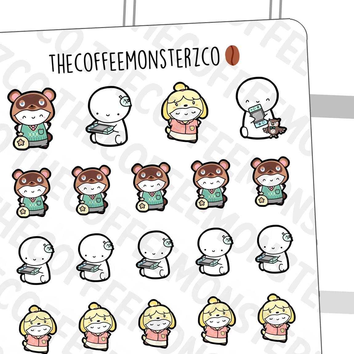 Animal Crossing Emotis - TheCoffeeMonsterzCo