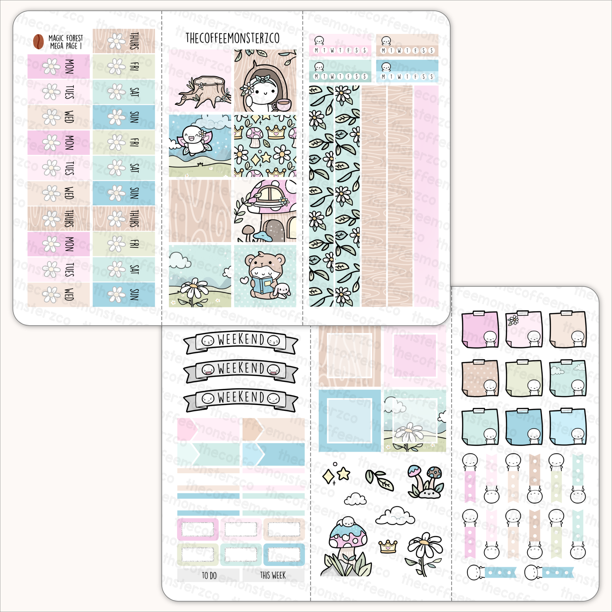 Magic Forest Hobonichi Weeks Kit
