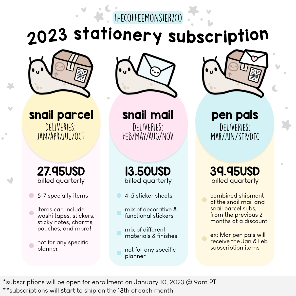 Pen Pal Stationery Subscription (MUST BE PURCHASED ALONE)