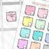 Rainbow Sticky Note Stickers, TheCoffeeMonsterzCo
