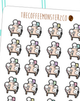 meeting stickers, TheCoffeeMonsterzCo