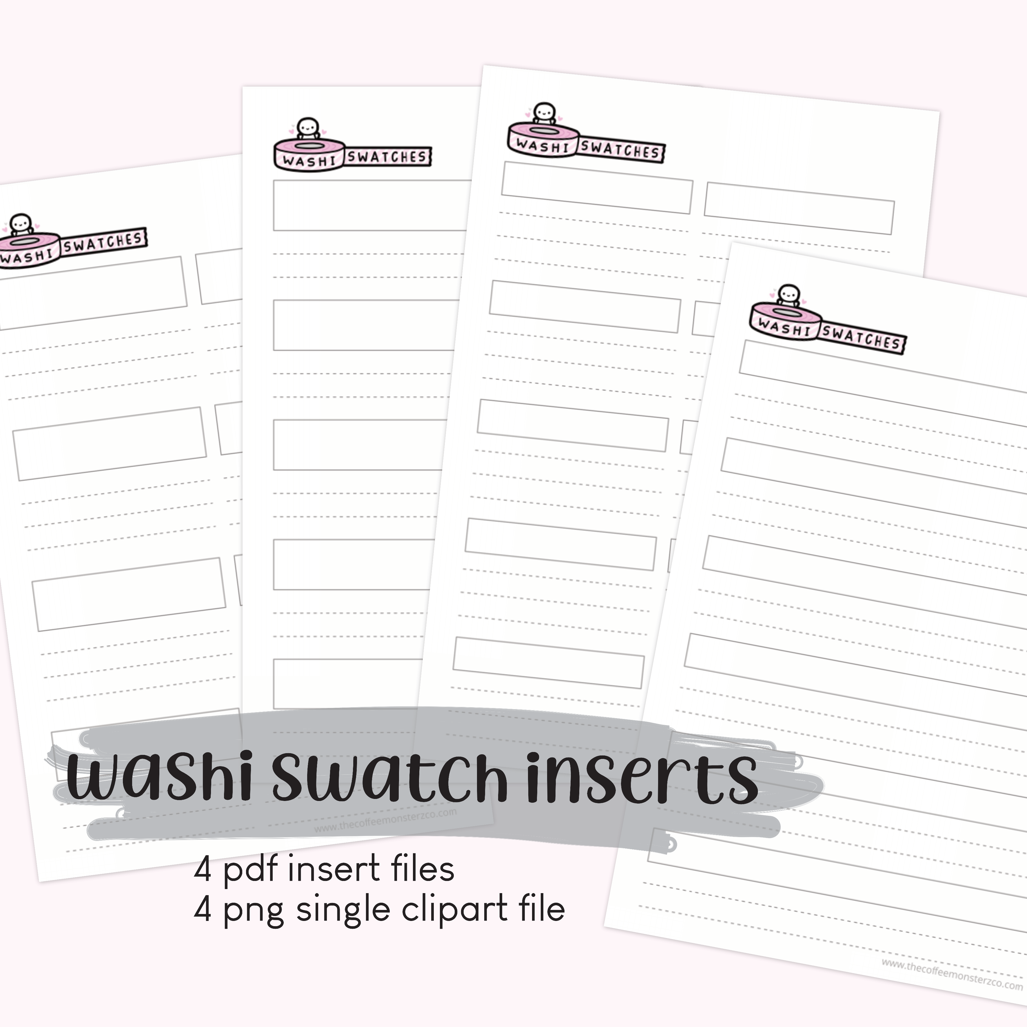 Emoti Washi Swatch Insert (Digital File)