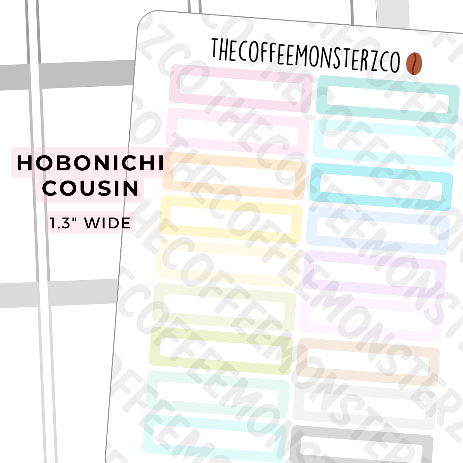 Hobonichi Cousin Skinny Labels