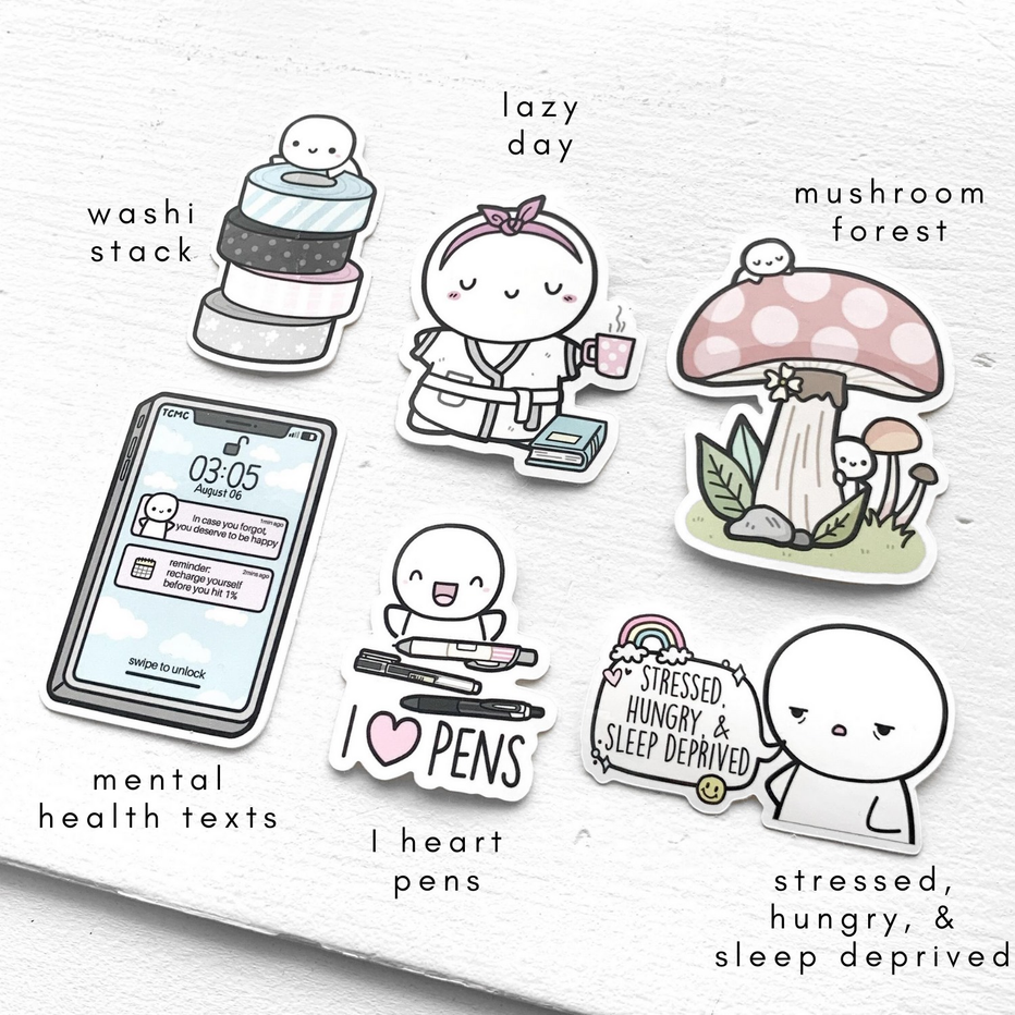 Assorted Vinyl Stickers TheCoffeeMonsterzCo